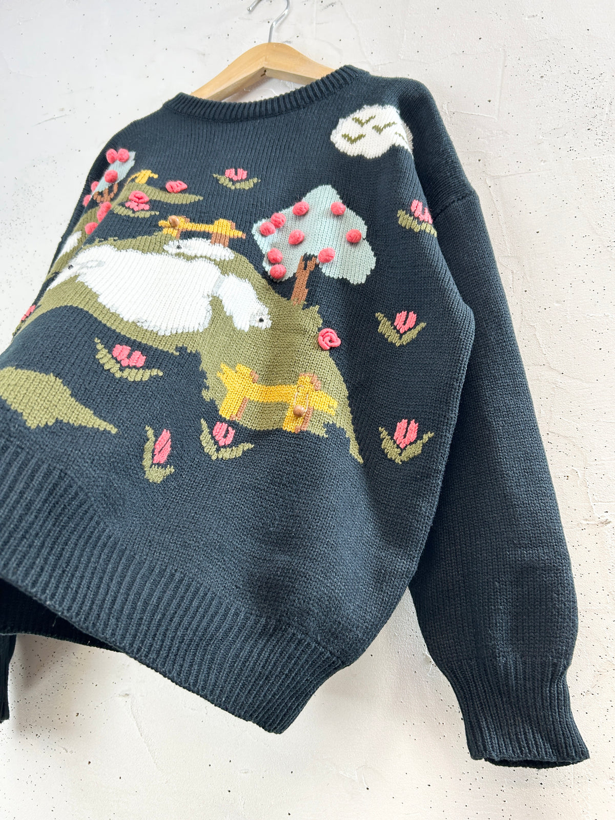 Vintage Knit Sweater[J34120]