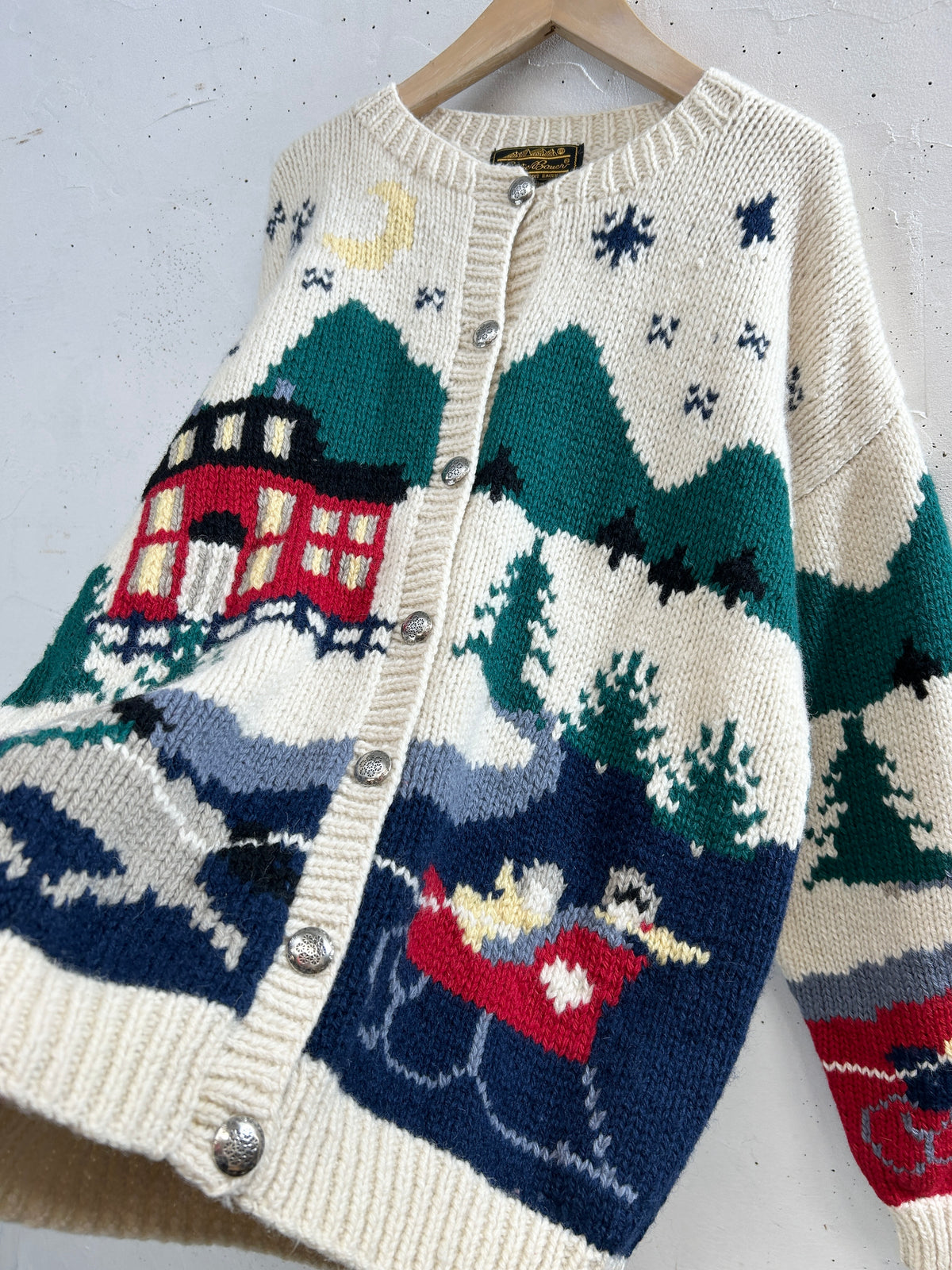 Vintage Knit Cardigan 〜Eddie Bauer〜 [J32440]