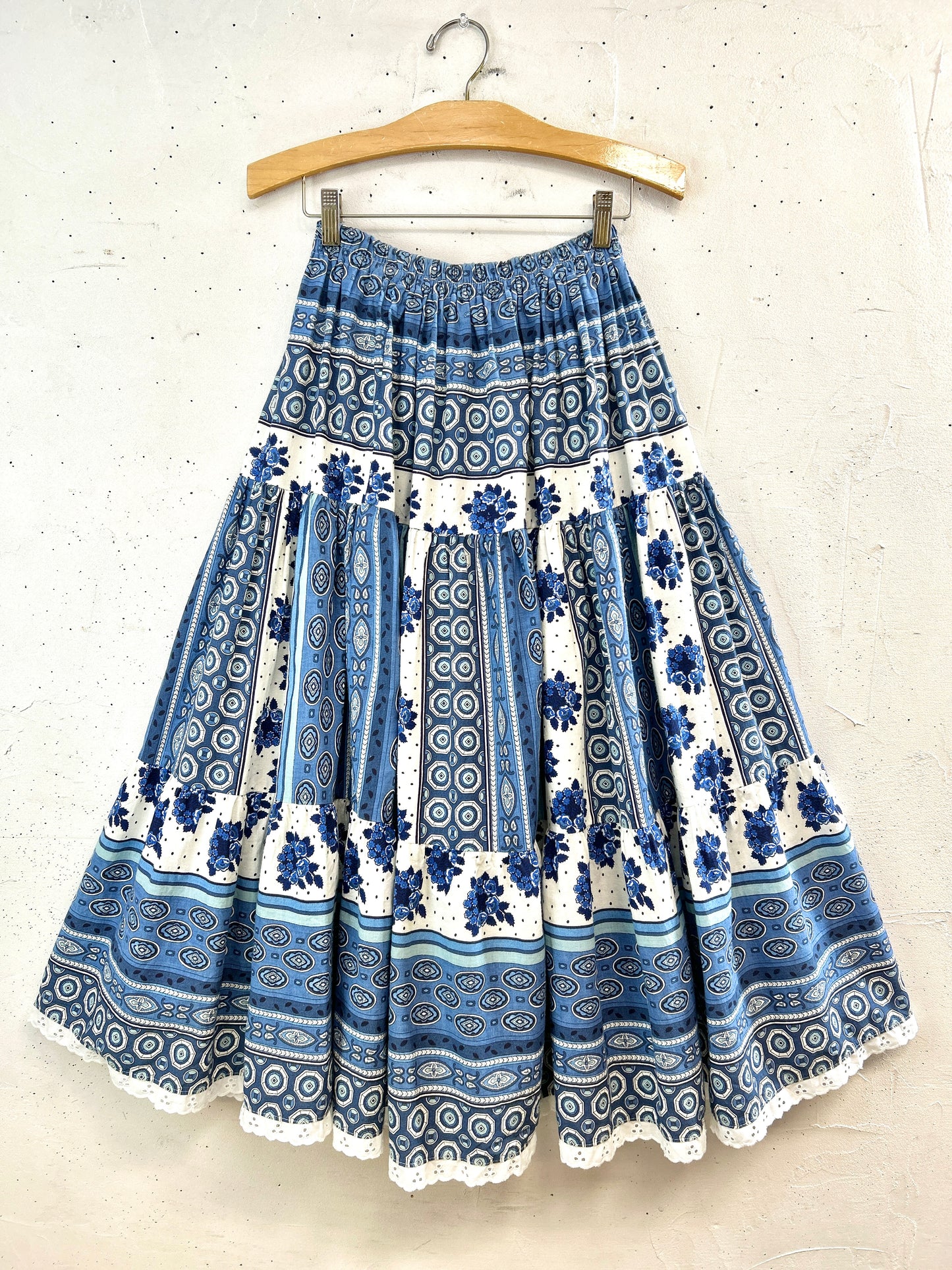 Vintage Tiered Skirt  MADE IN FRANCE [L31153]