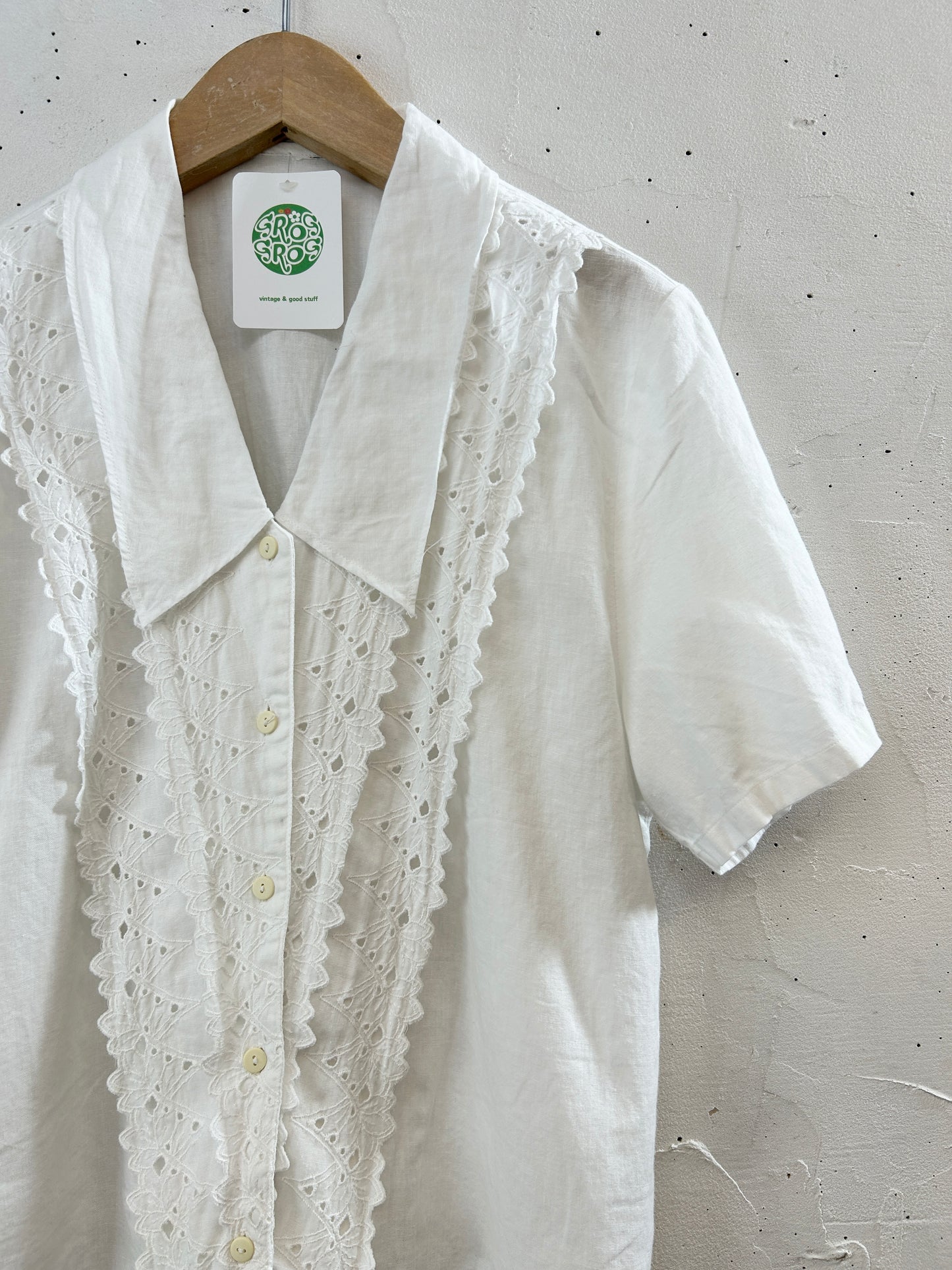 Vintage White Blouse [H30788]