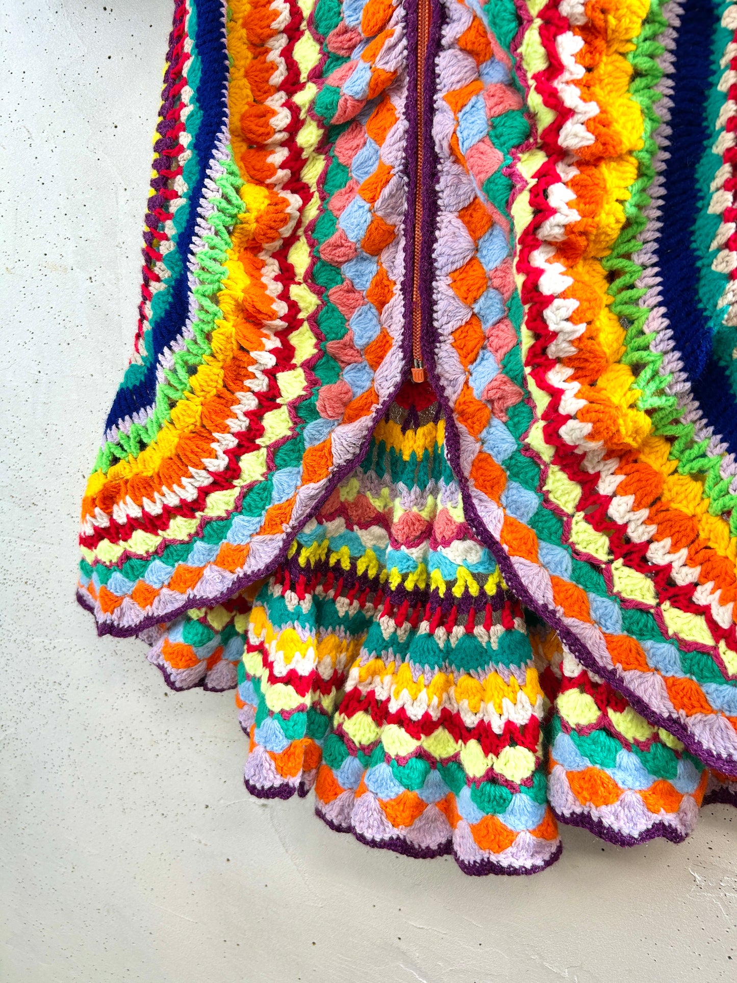 Vintage Granny Square Knit  [H33599]