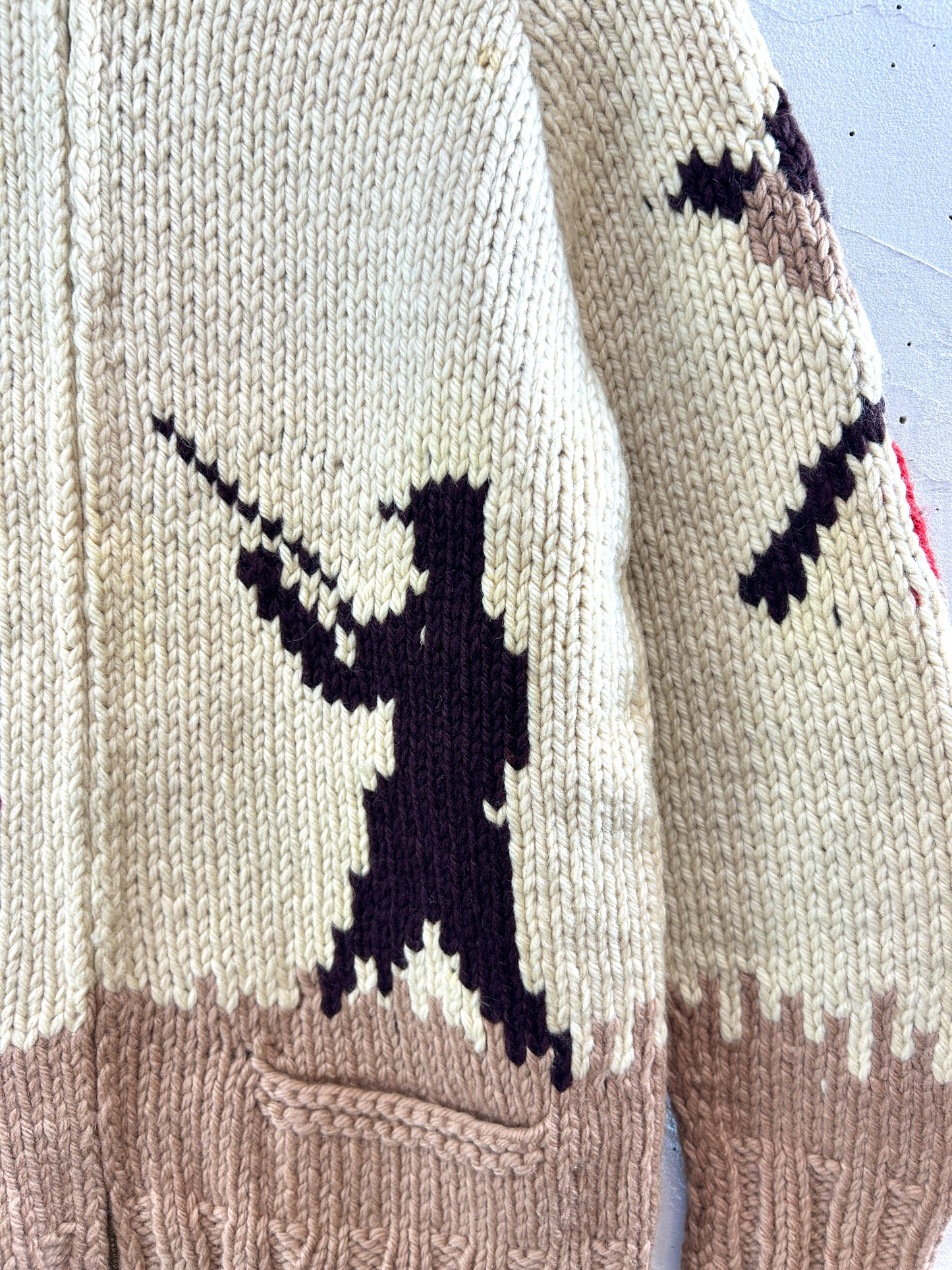 Vintage Cowichan Knit Cardigan [J30519]