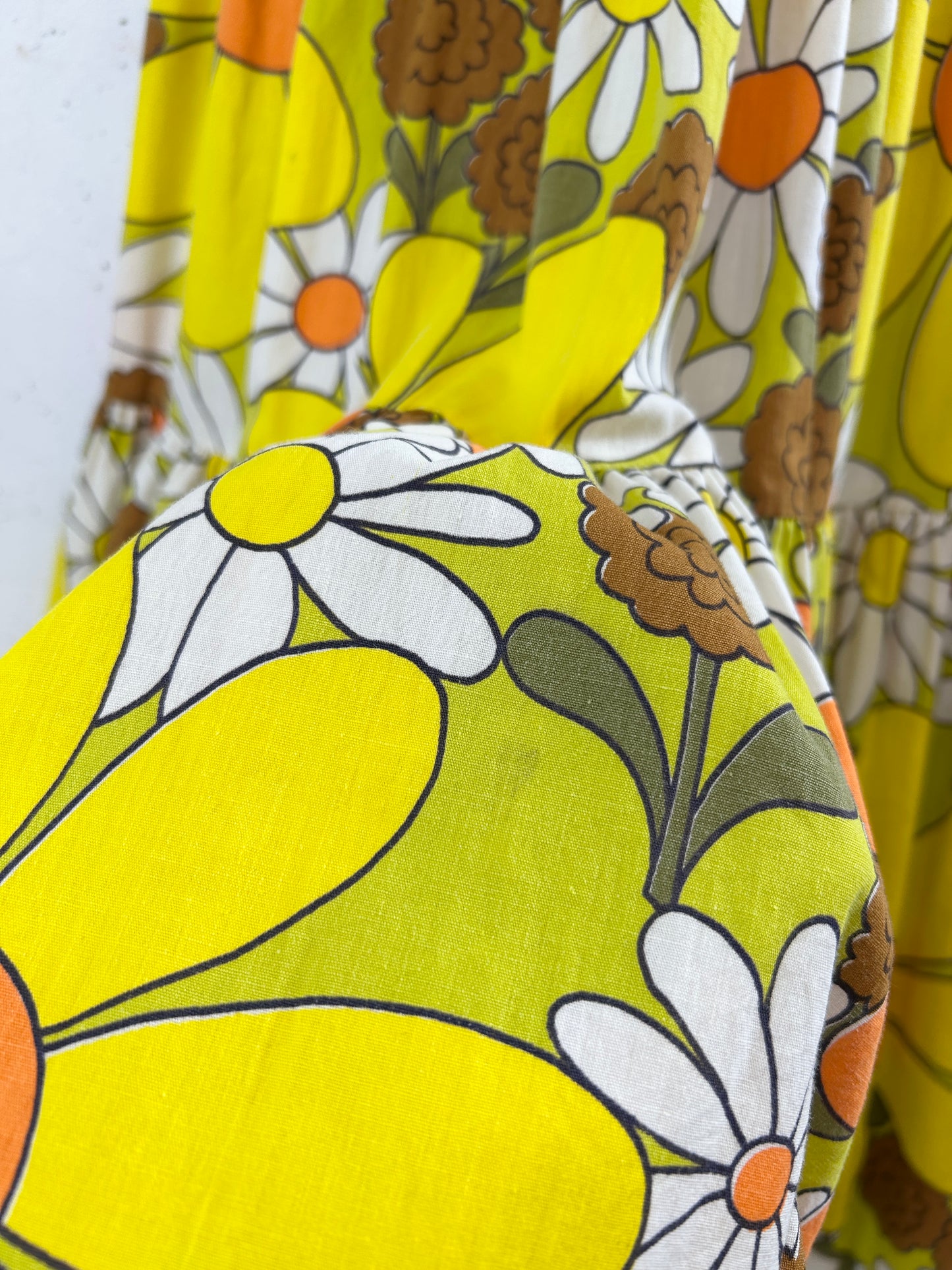 Vintage Tiered Skirt '70s Flower [H30809]