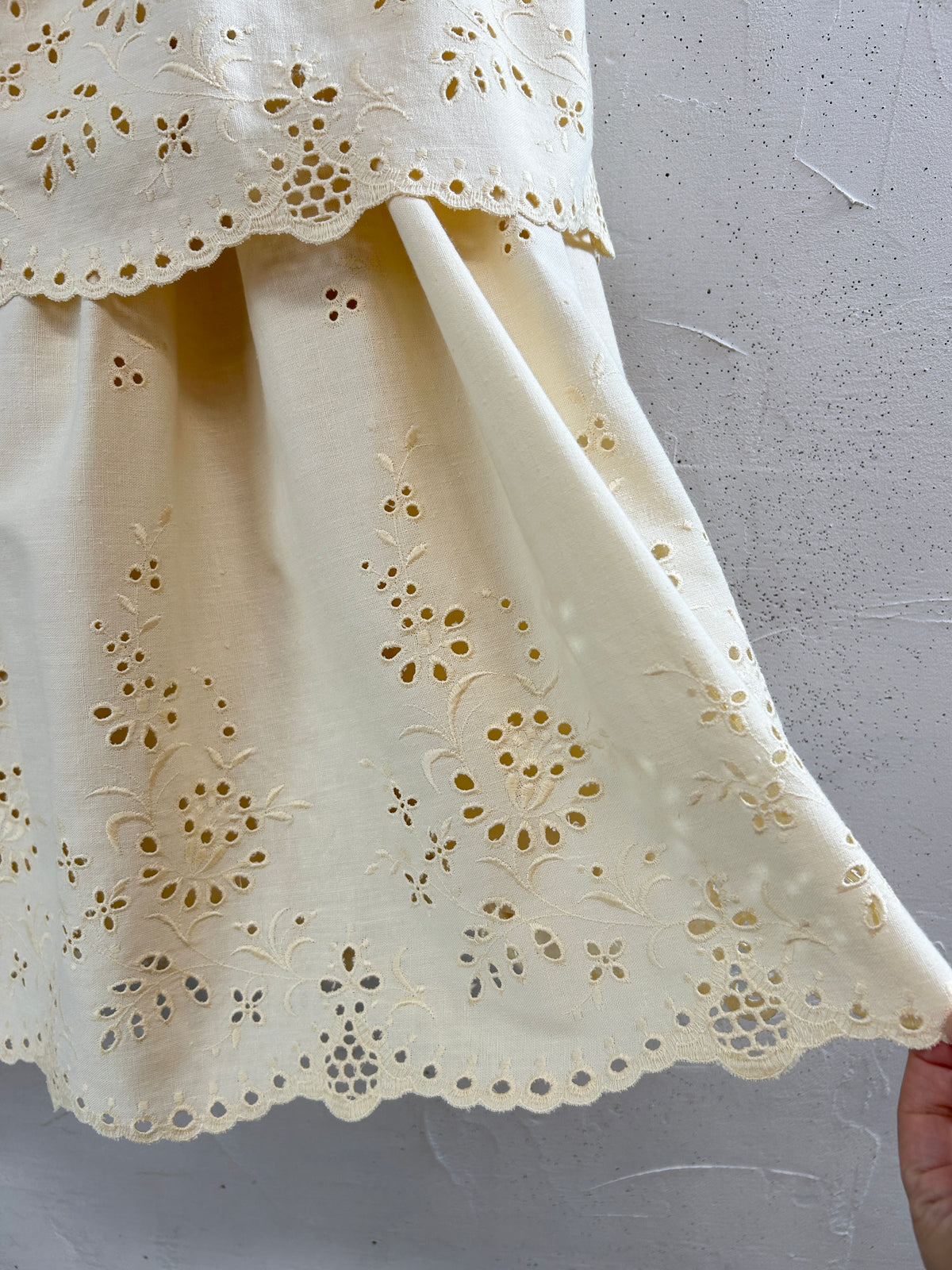 Vintage Cutwork Lace Skirt [J34075]