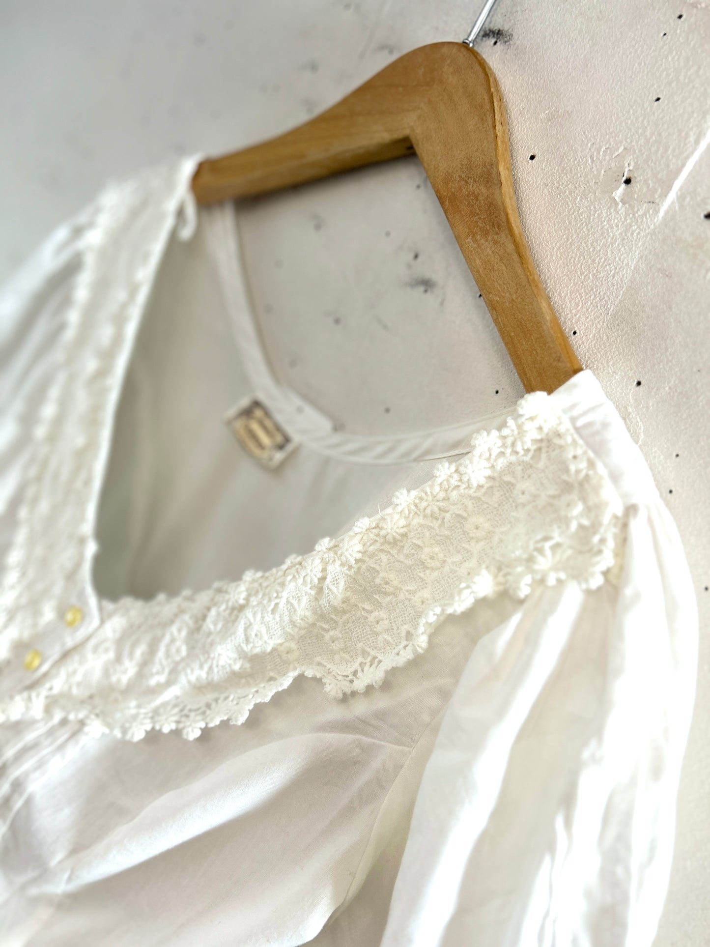 '70sVintage White Blouse 〜GUNNIES〜 [A31323]
