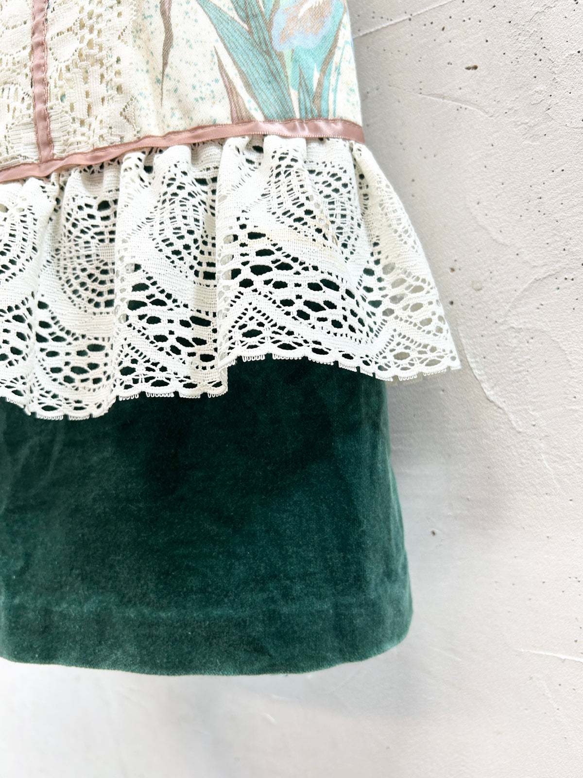 '70s Vintage Patchwork Skirt [I33832]