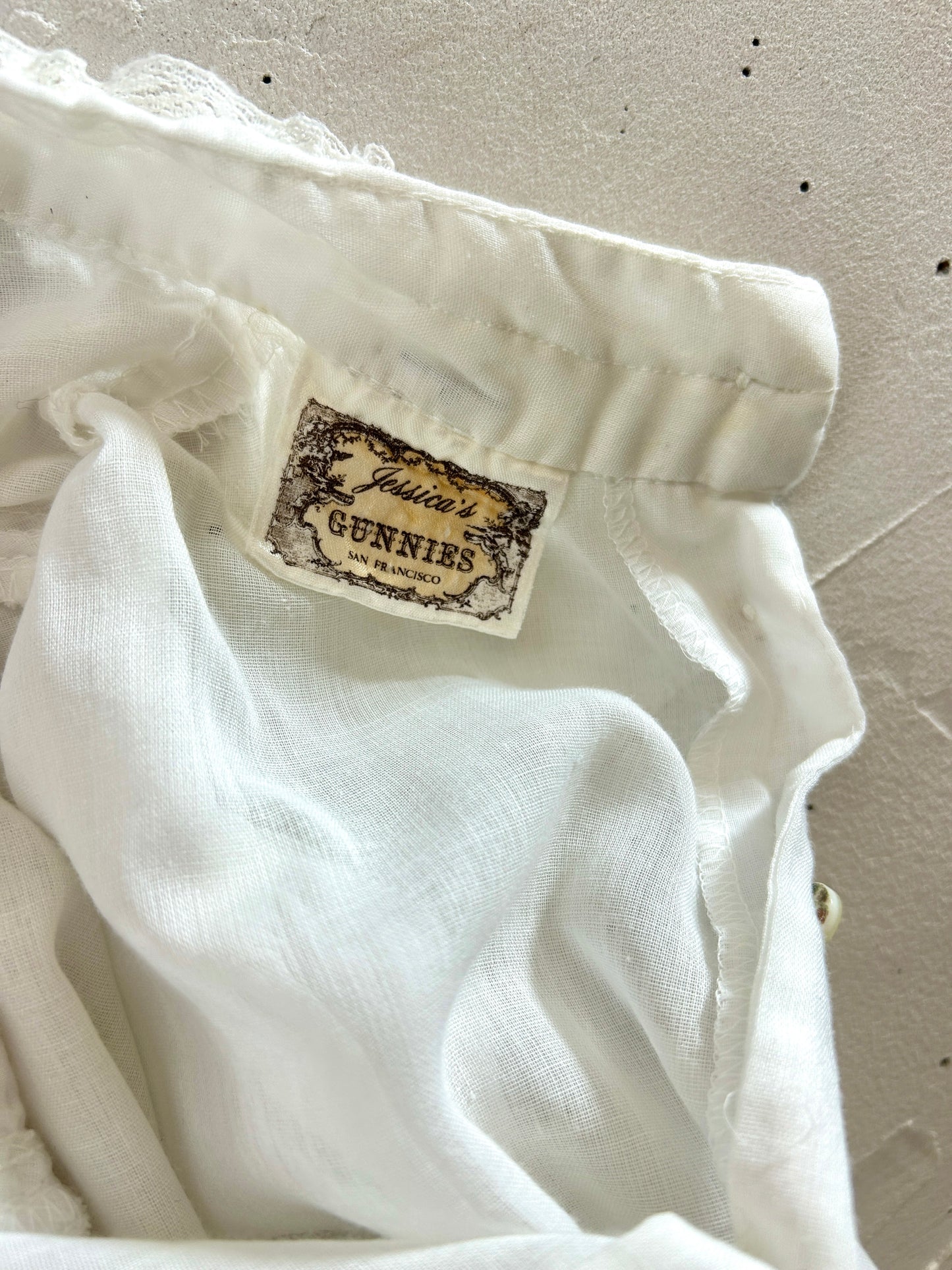 '70sVintage White Blouse 〜GUNNIES〜 [I30321]
