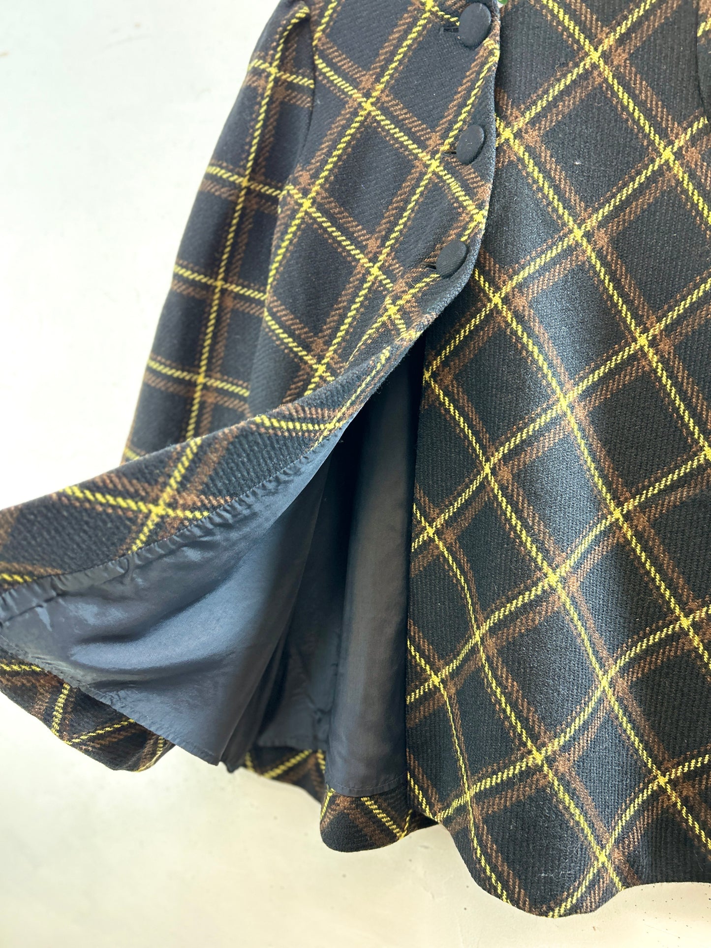 Vintage Plaid Coat  [L30964]