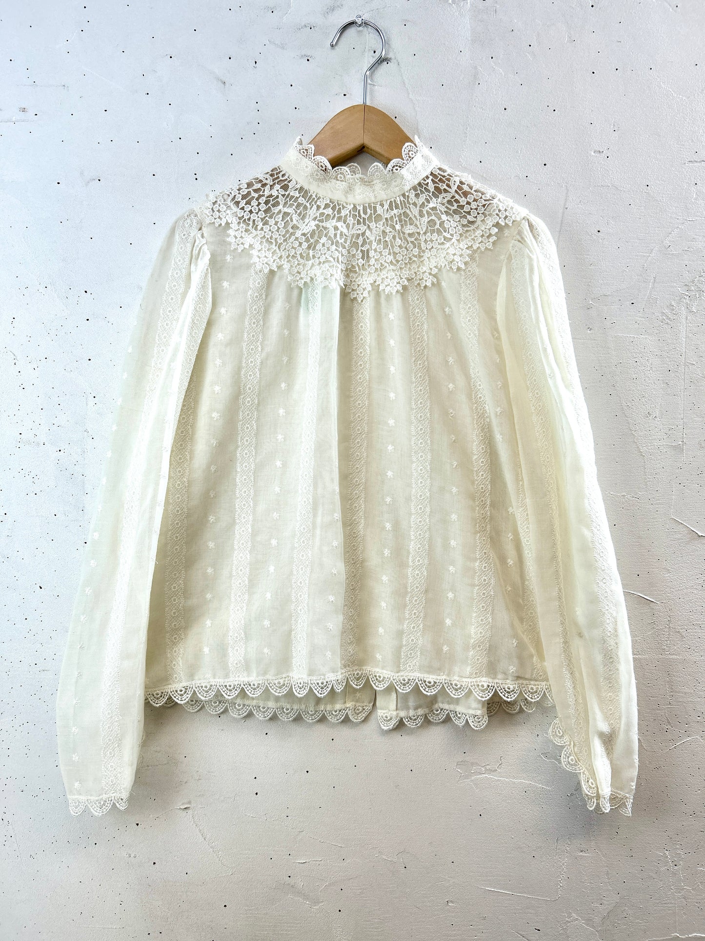 Vintage White Blouse [I30182]