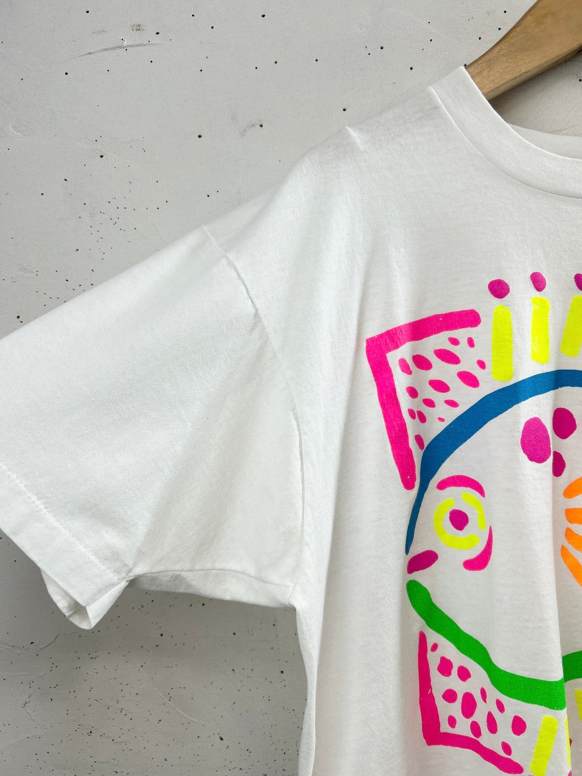 Vintage T Shirt 〜Funny dot CRAZY〜 [E32303]