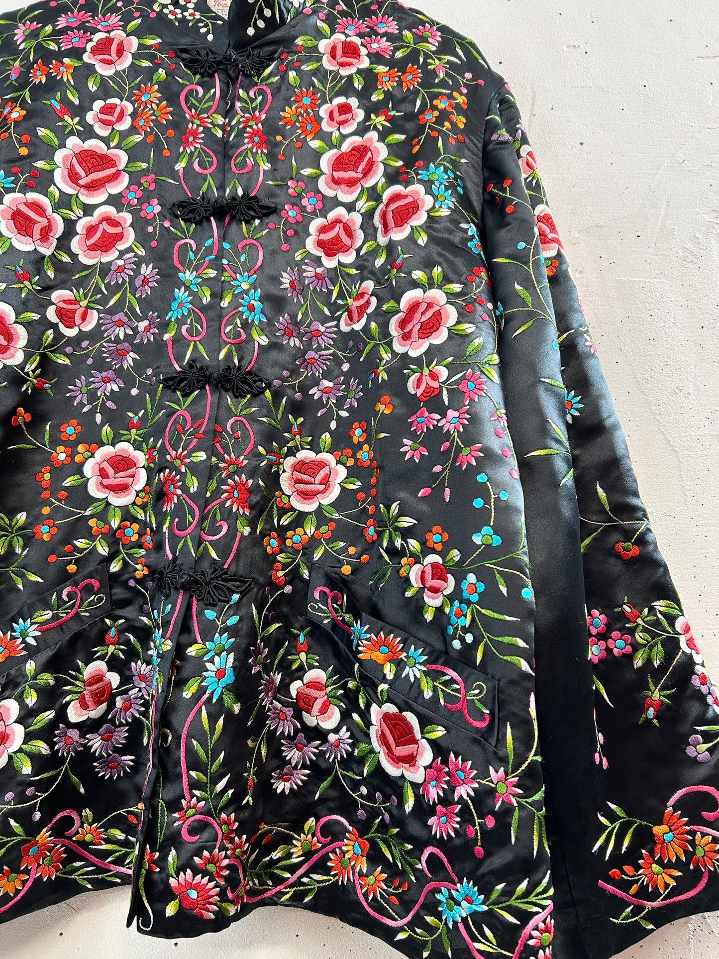 Vintage Silk China Jacket 〜Plum Blossoms〜[A31210]
