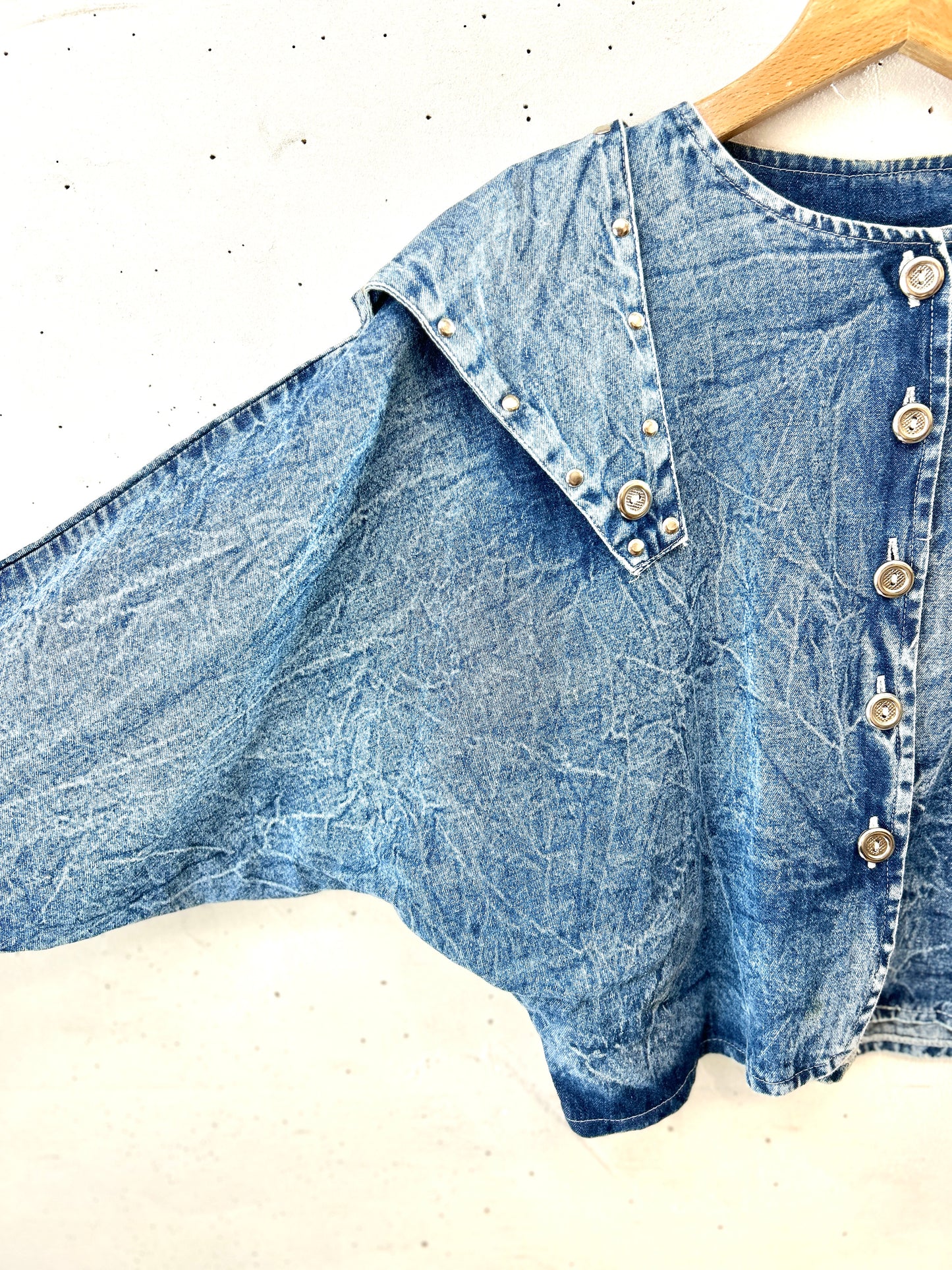 Vintage Denim Tops MADE IN Levanon [H30939]