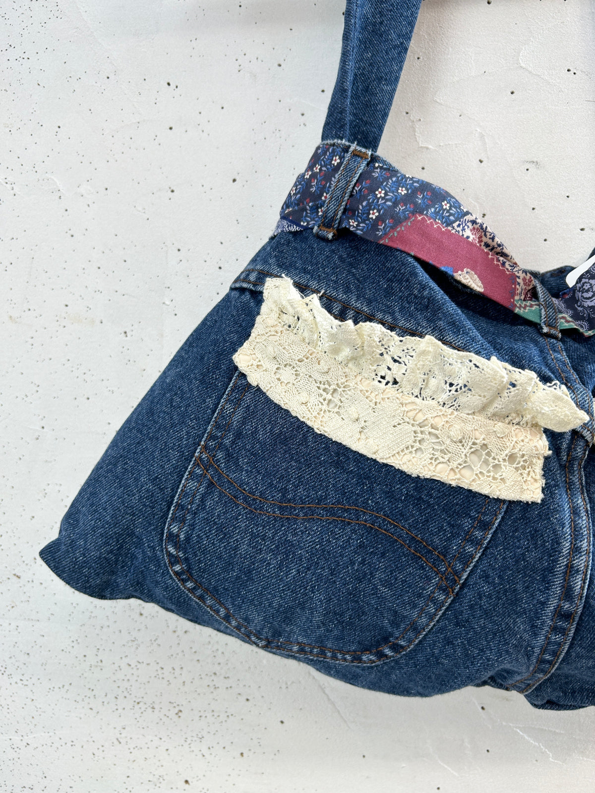 Vintage Denim Custom Bag [J34163]