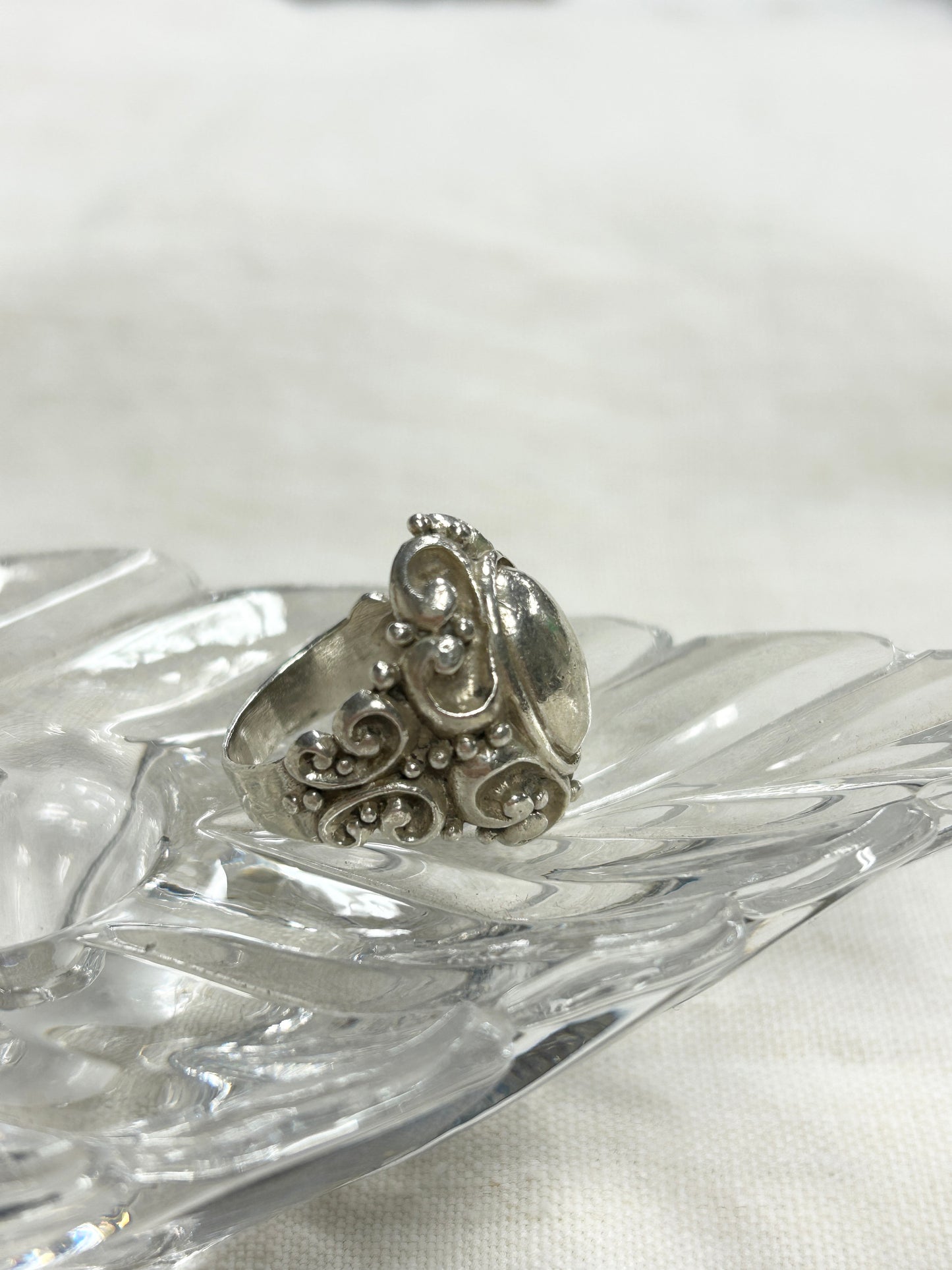Vintage 925 Silver Ring[J30411]