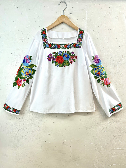 Vintage Embroidery Blouse [G33157]