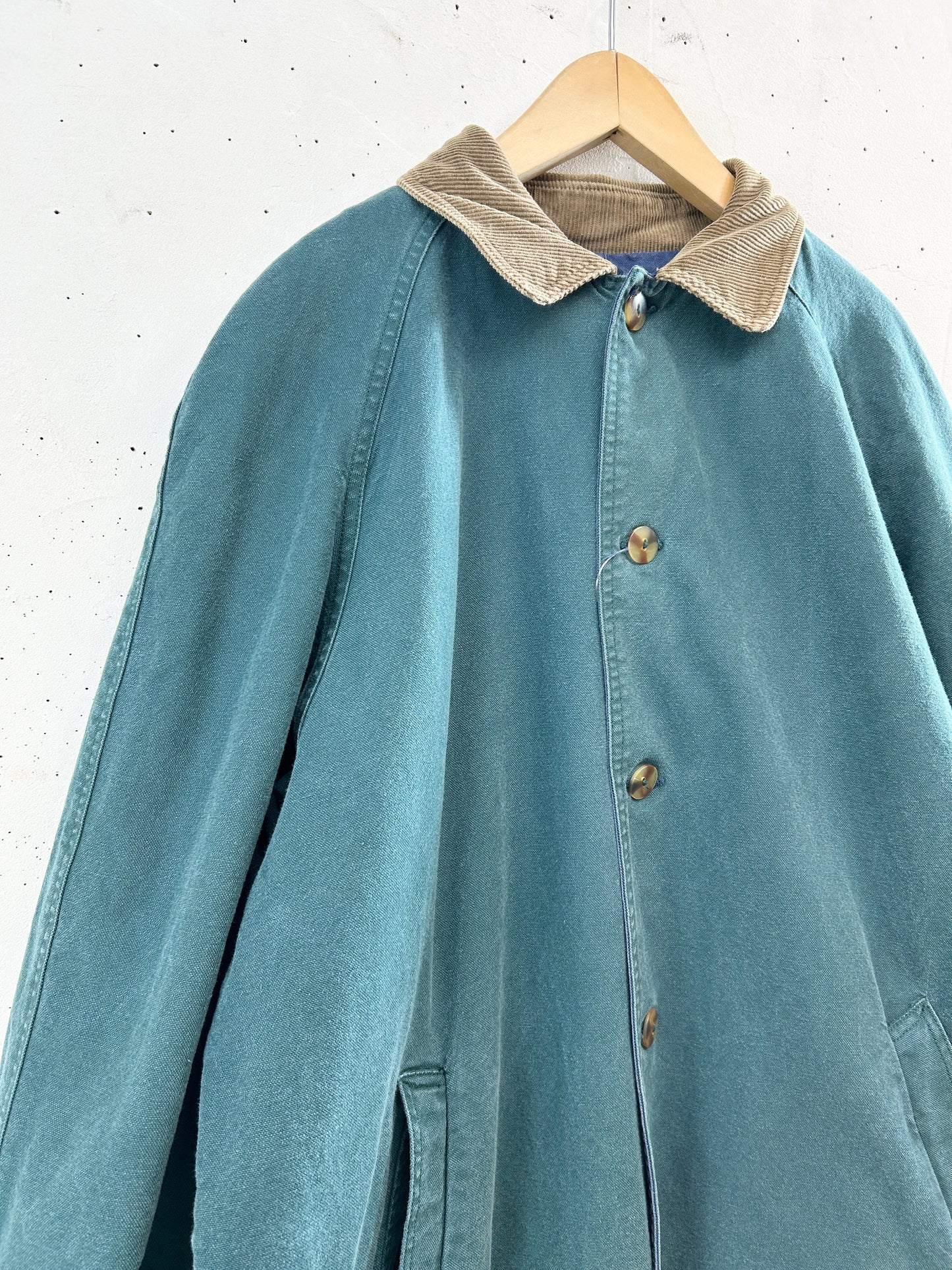 Vintage Denim Coat Navy &Green Reversible [L31042]