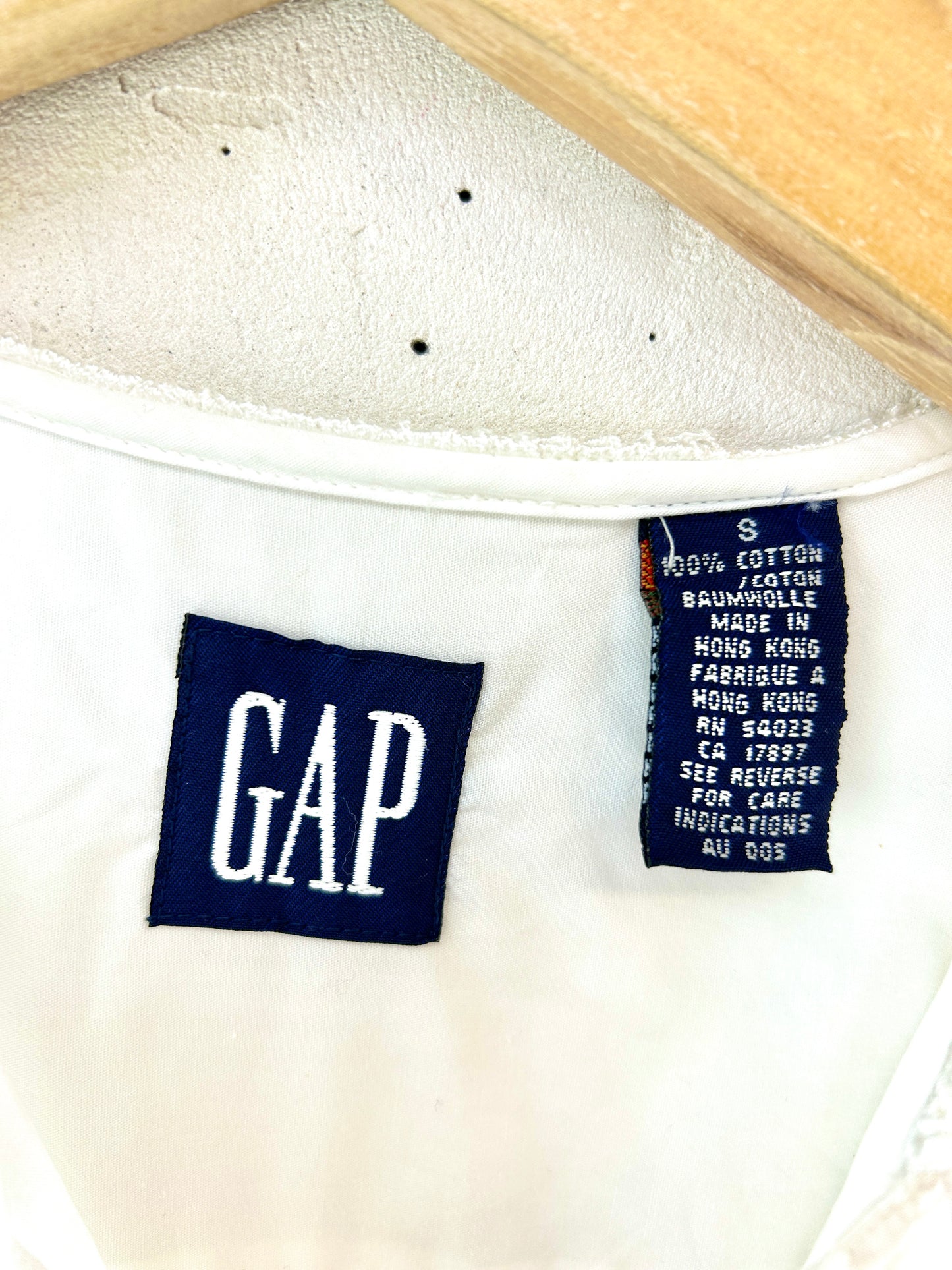 Vintage White cotton Blouse [G30967]