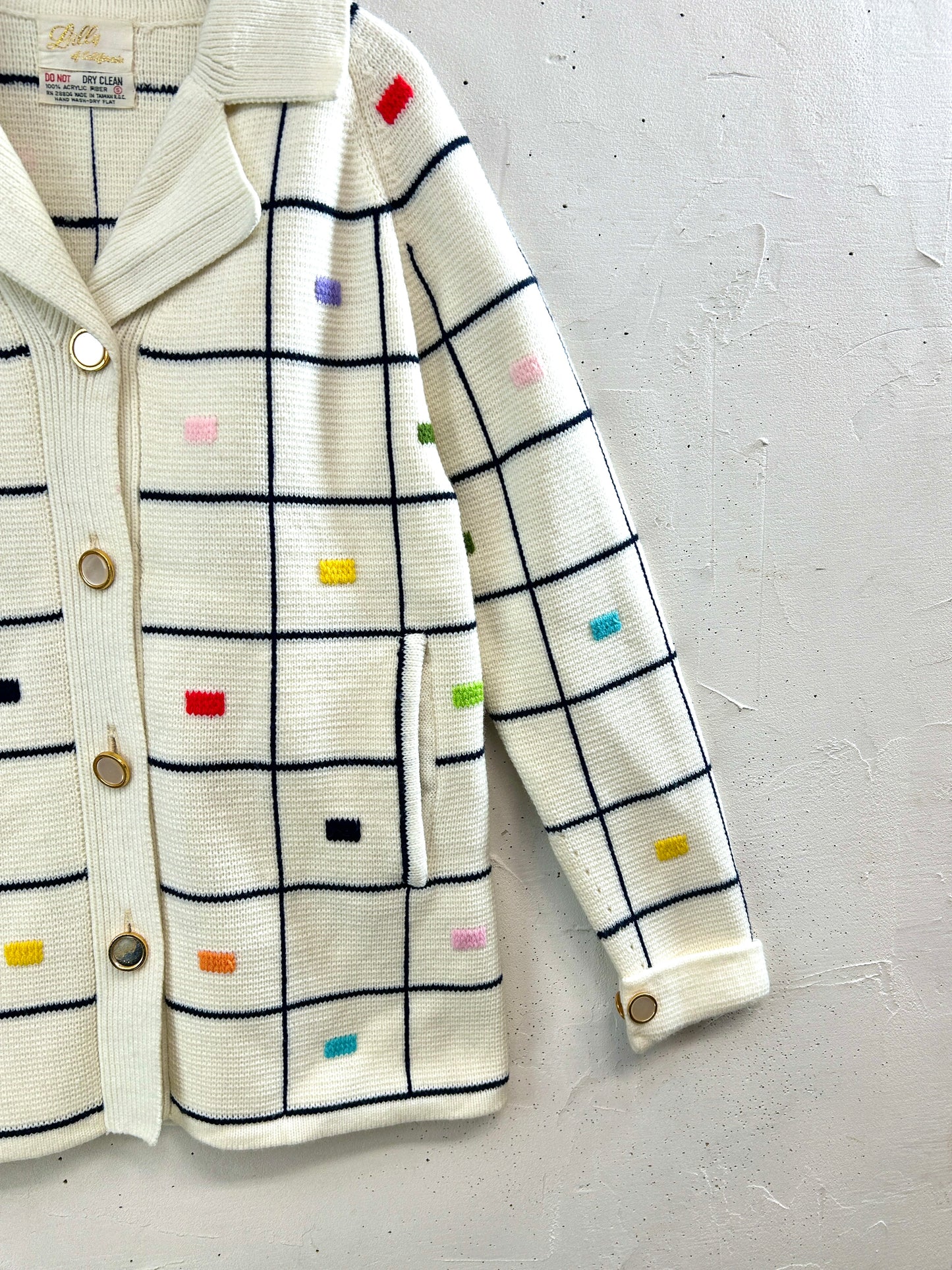 '60s Vintage Knit Cardigan [A31374]