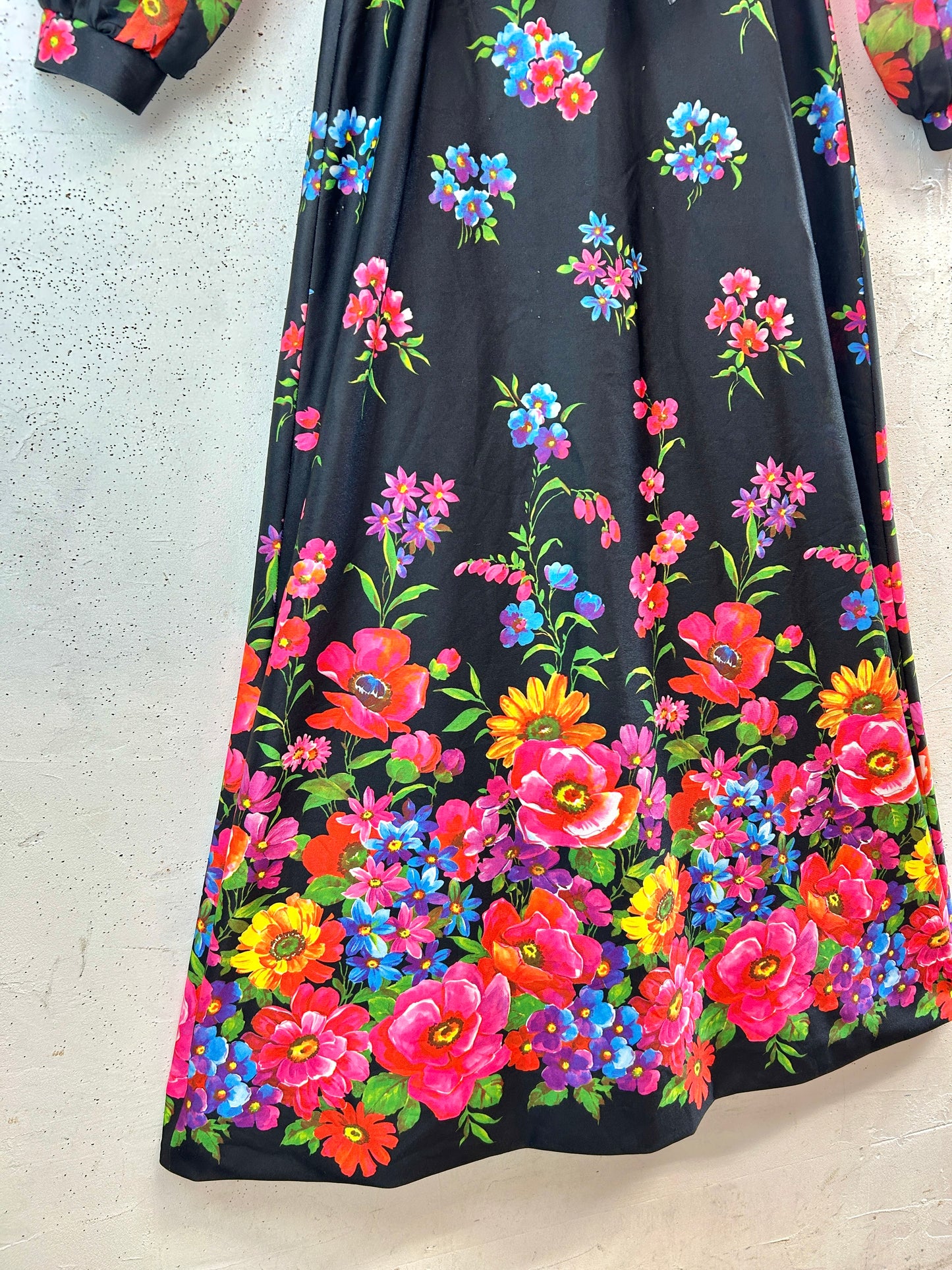 ’70s Vintage Flower Dress [H33674]