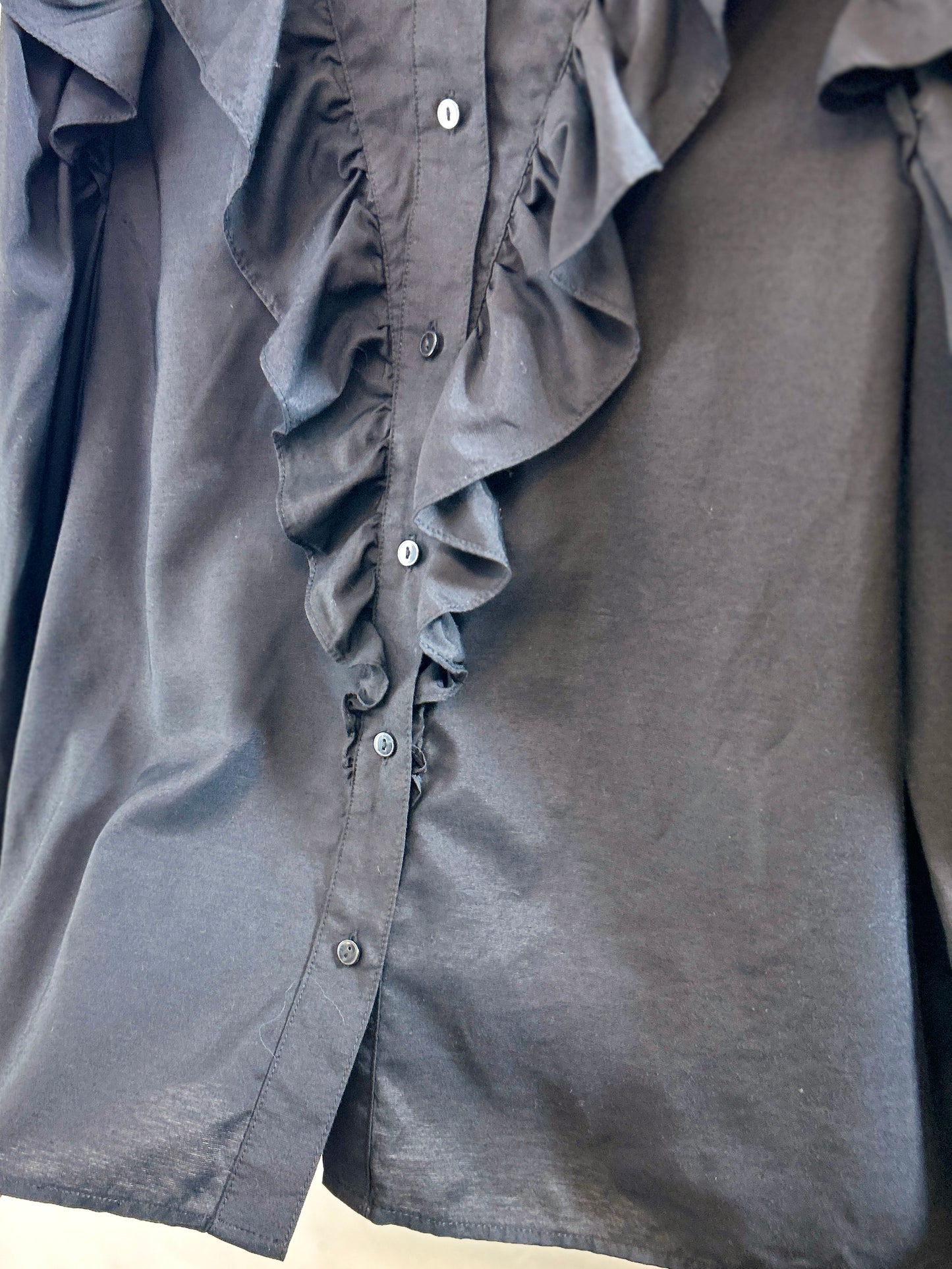 Vintage Black Blouse  [K30862]