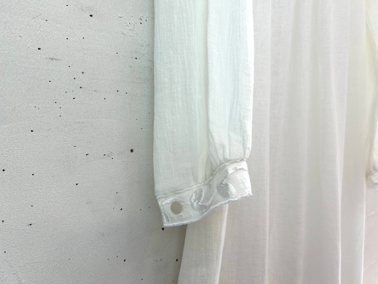 Vintage White Dress ~W.GERMANY~[D29998]