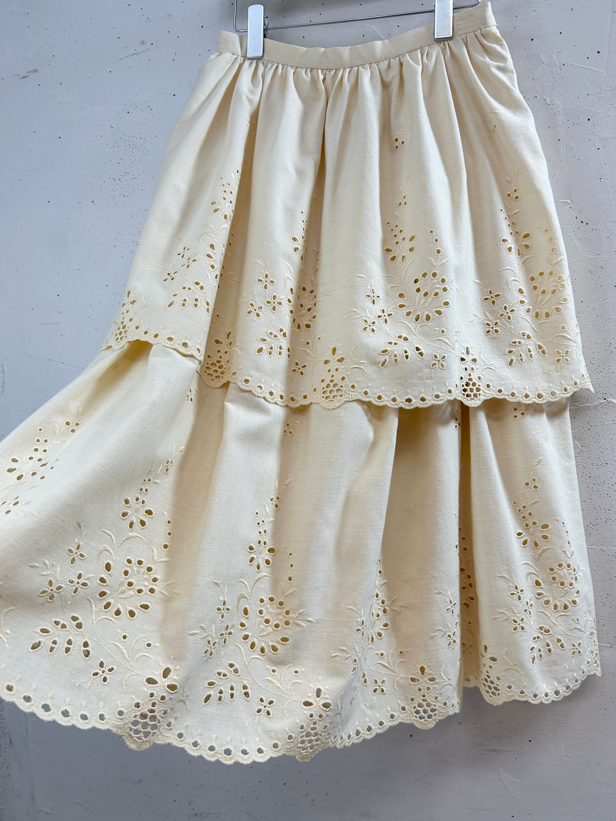 Vintage Cutwork Lace Skirt [J34075]
