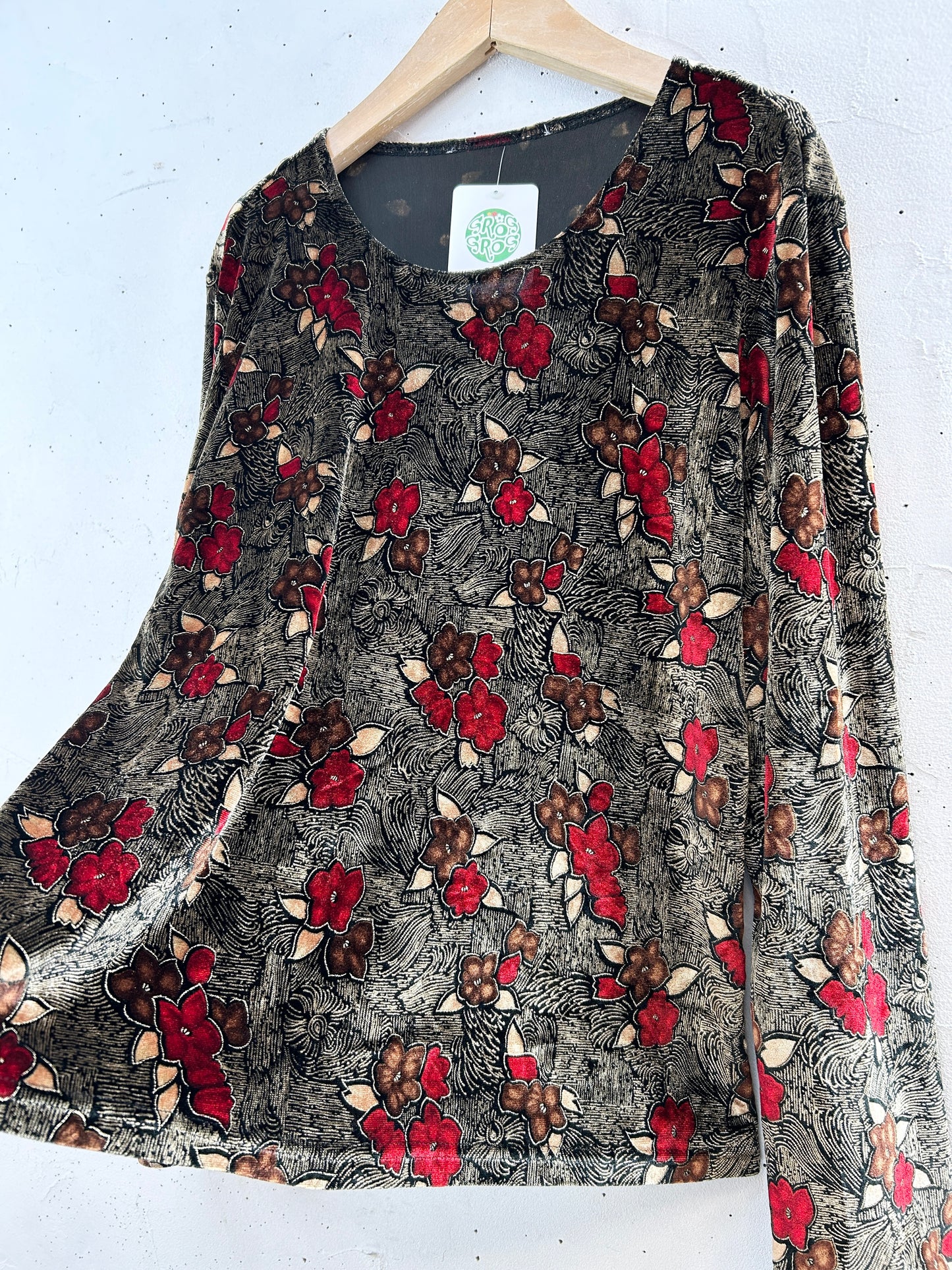Vintage Velour Tops [J30502]