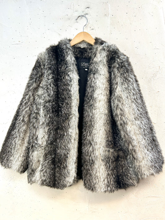 Vintage Eco Fur Jacket [K30933]
