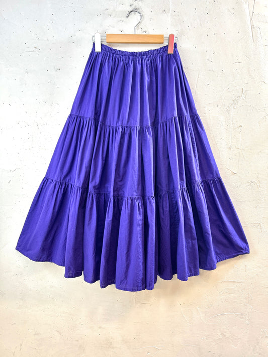 Vintage Tiered Skirt MADE IN PARK CITY UT [H30844]