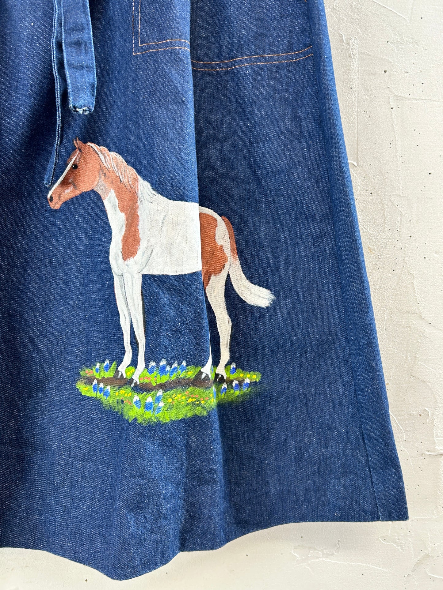 Vintage Wrap Skirt '70s Paint [H30811]