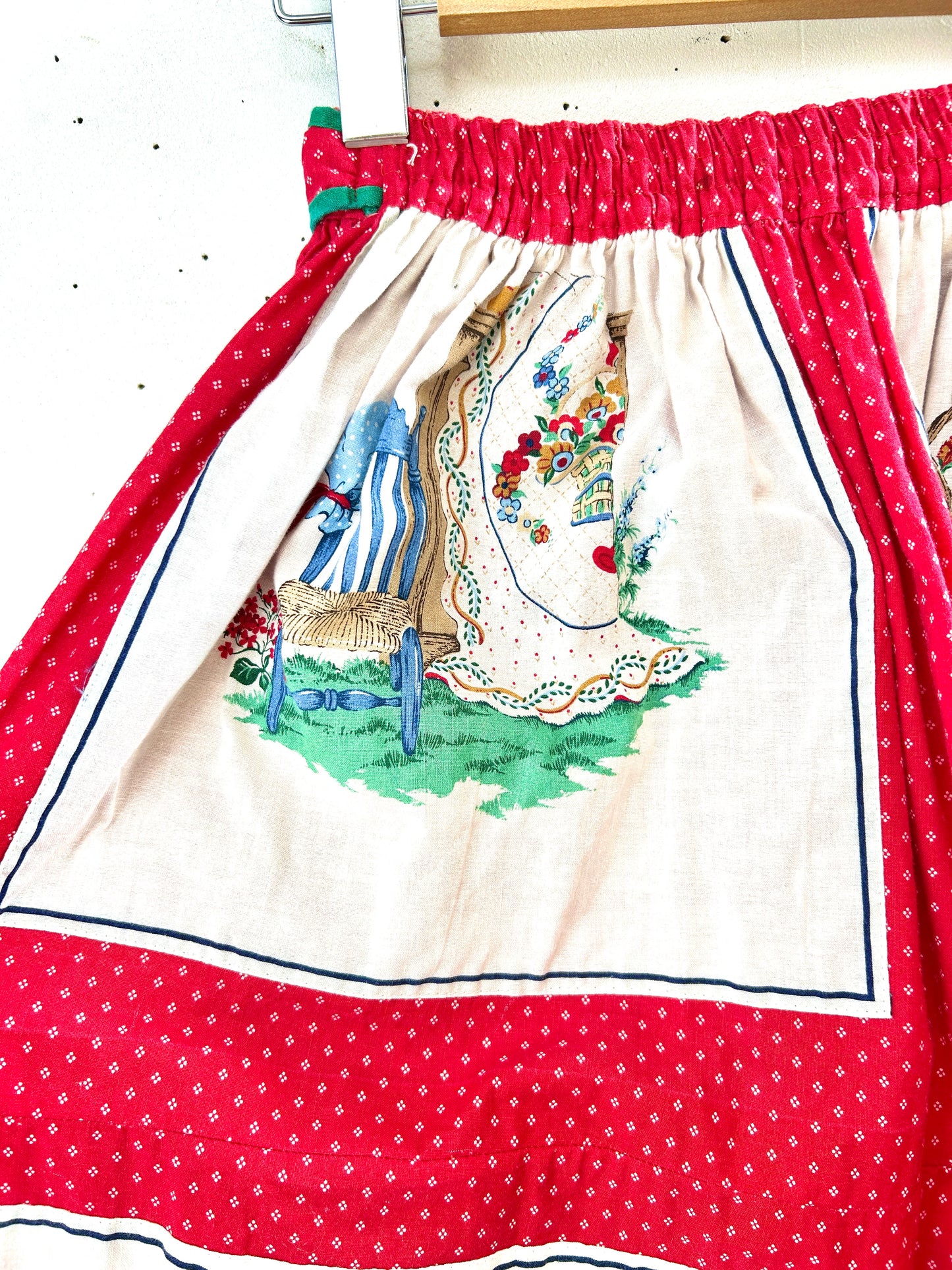 Vintage country patch Skirt [F30963]