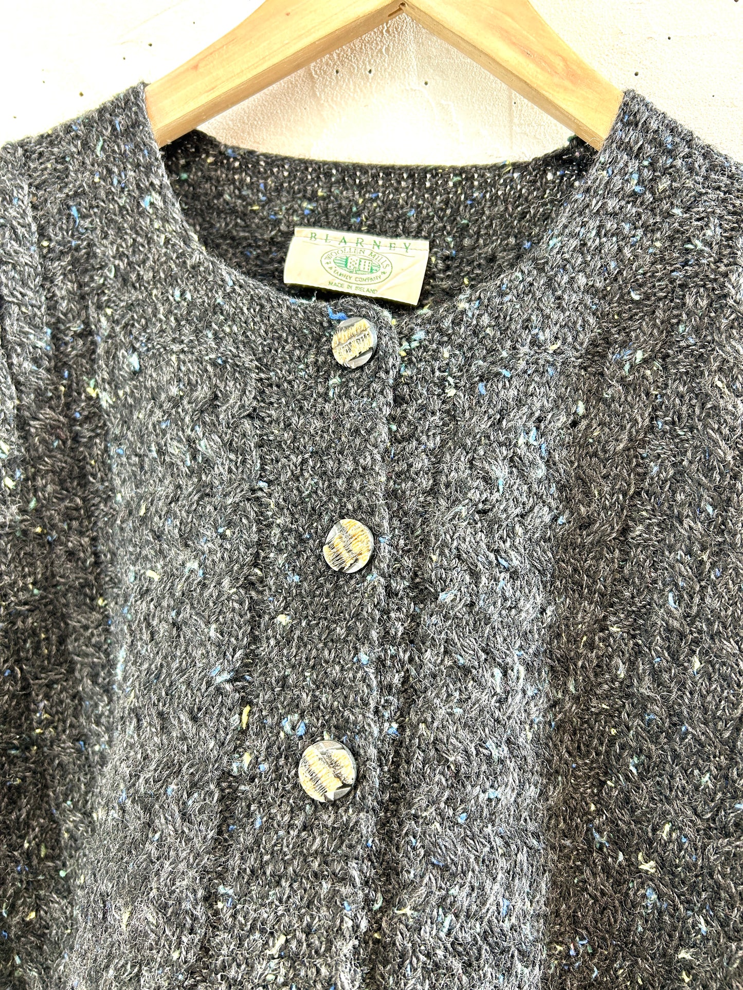 Vintage Knit Cardigan MADE IN IRELAND [K30886]