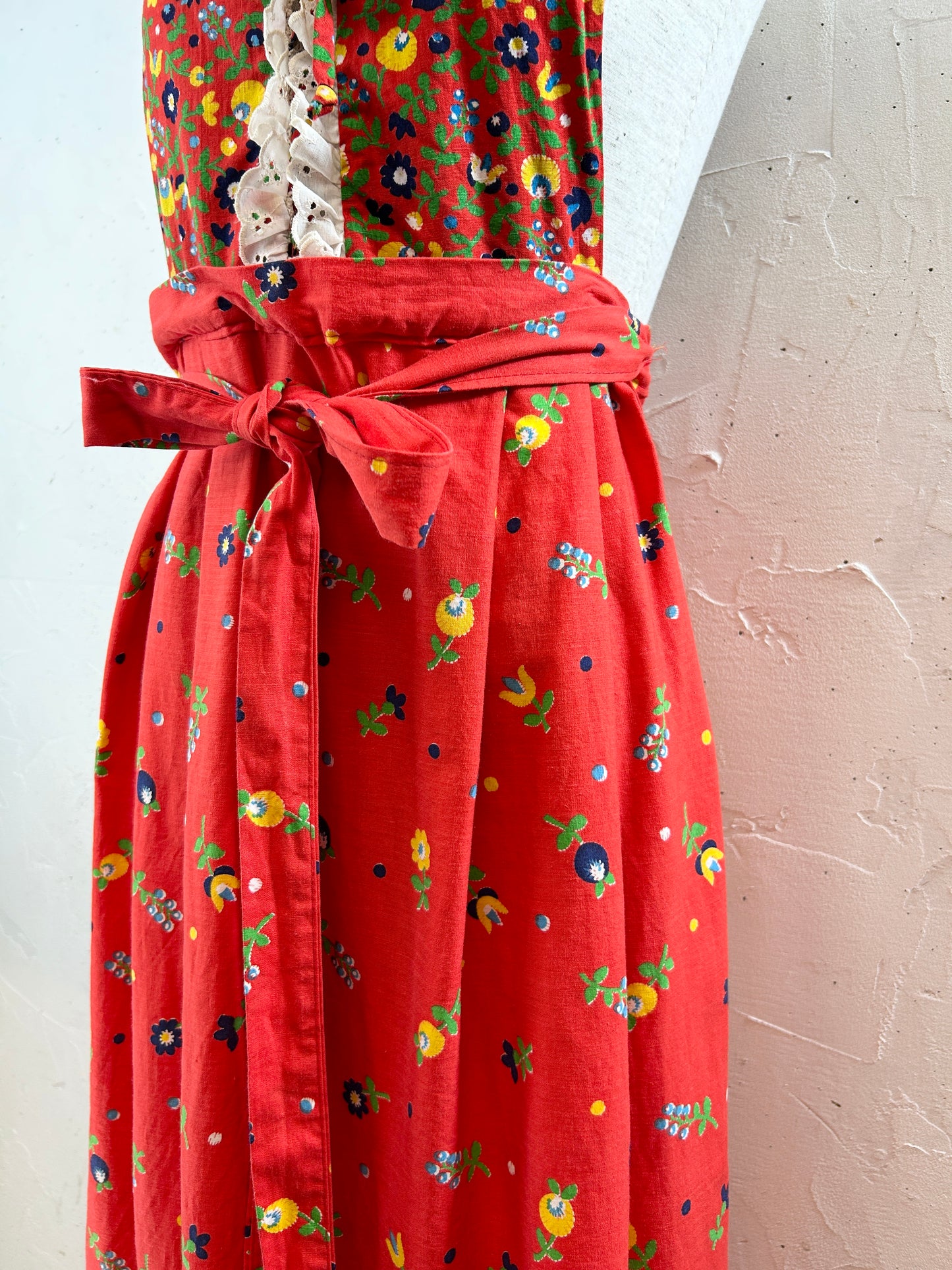 Vintage Dress ‘70s MADE IN USA [H30843]