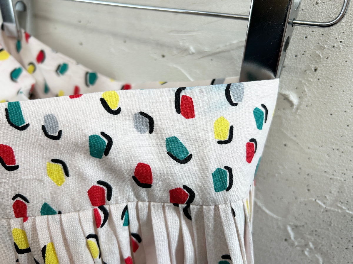 '50s Vintage End Pattern Skirt [J34113]