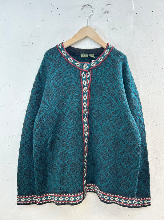 Nordic Knit Cardigan 〜L.L.Bean〜 [I30336]