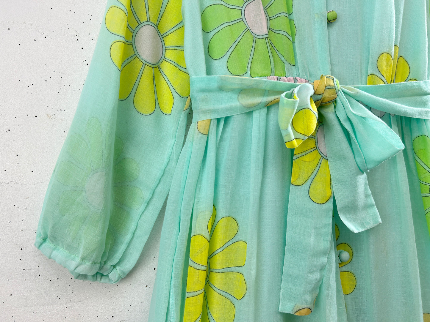 Vintage '70s Flower Dress [H30806]