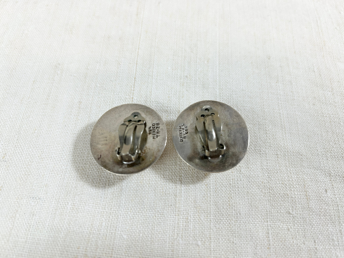 Vintage 925 Silver Earrings MADE IN MEXICO [I30260］