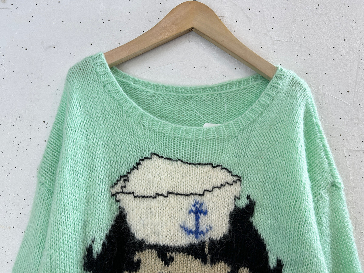 Vintage Hand Knit Sweater 〜BETTY BOOP〜 [J34082]