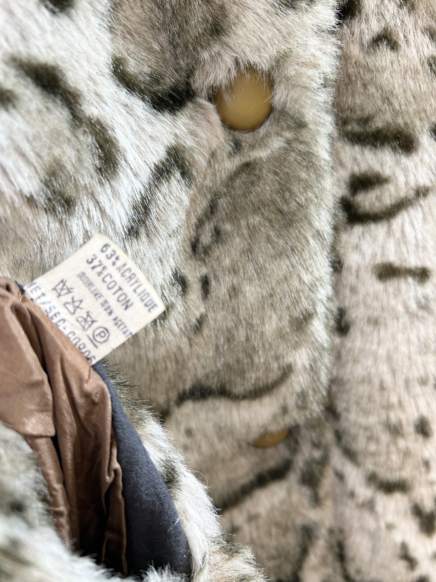 Vintage Eco Fur Jacket [L30954]