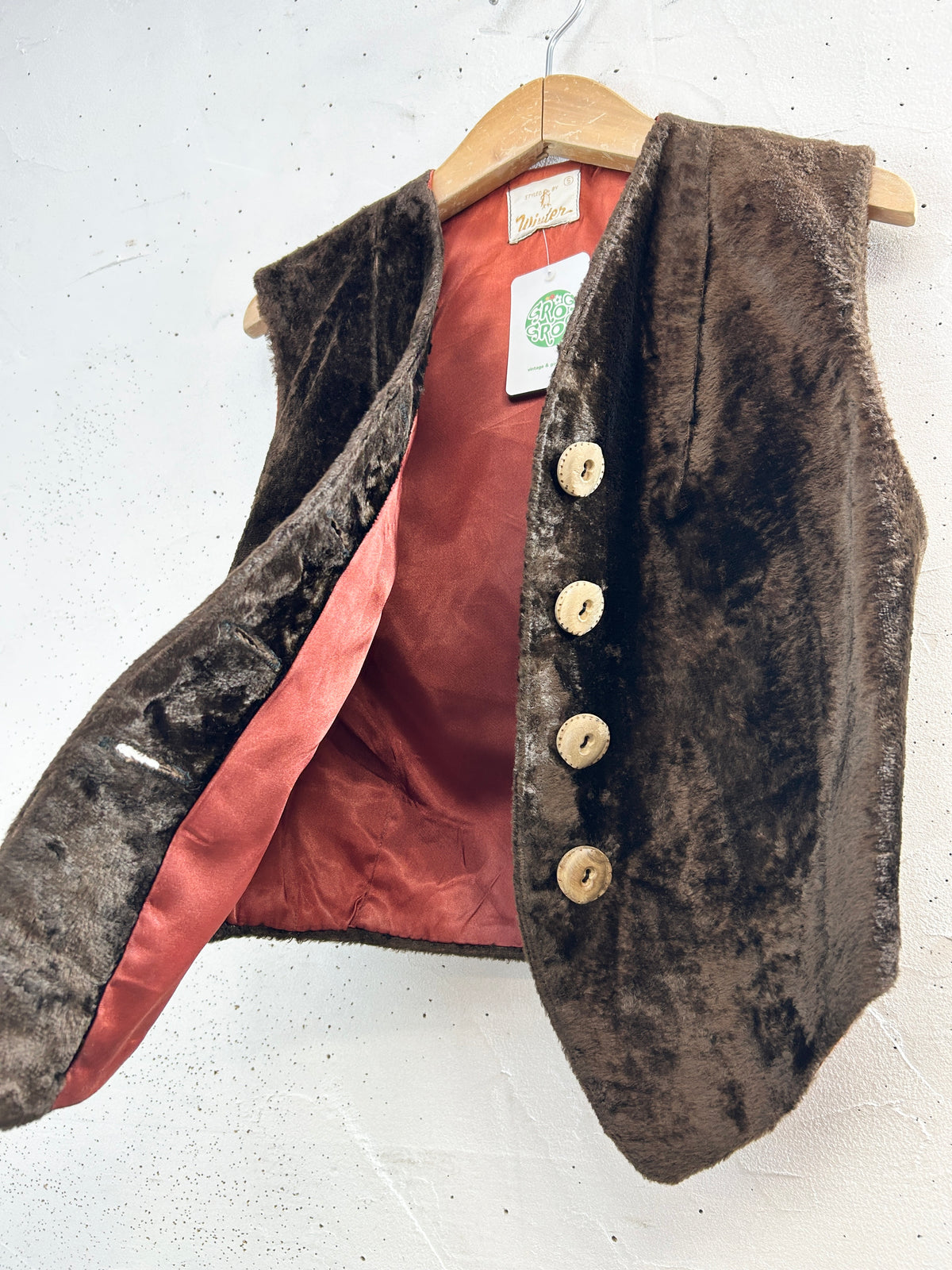 Vintage Eco Fur Vest  [J34091]