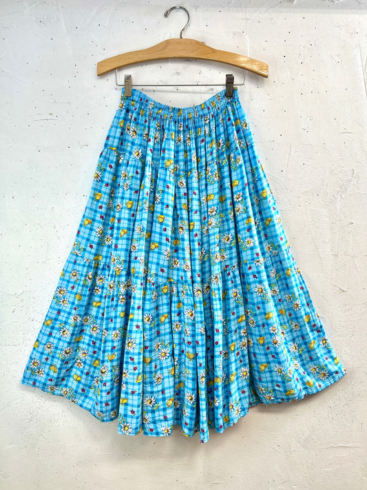 Vintage Tiered Skirt 〜Cactus Flower〜 [C31851]