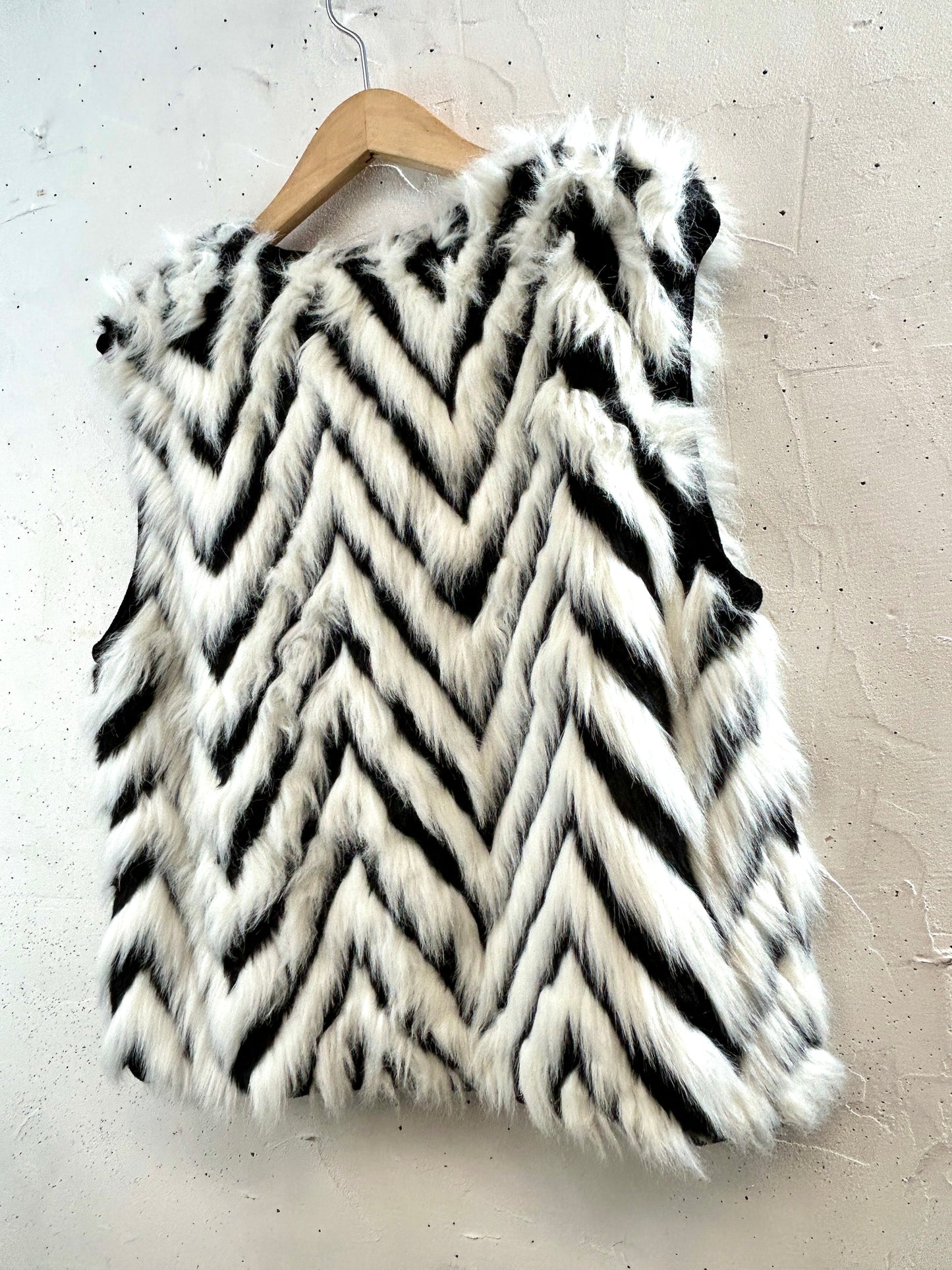 Vintage Eco Fur Vest  [K30851]