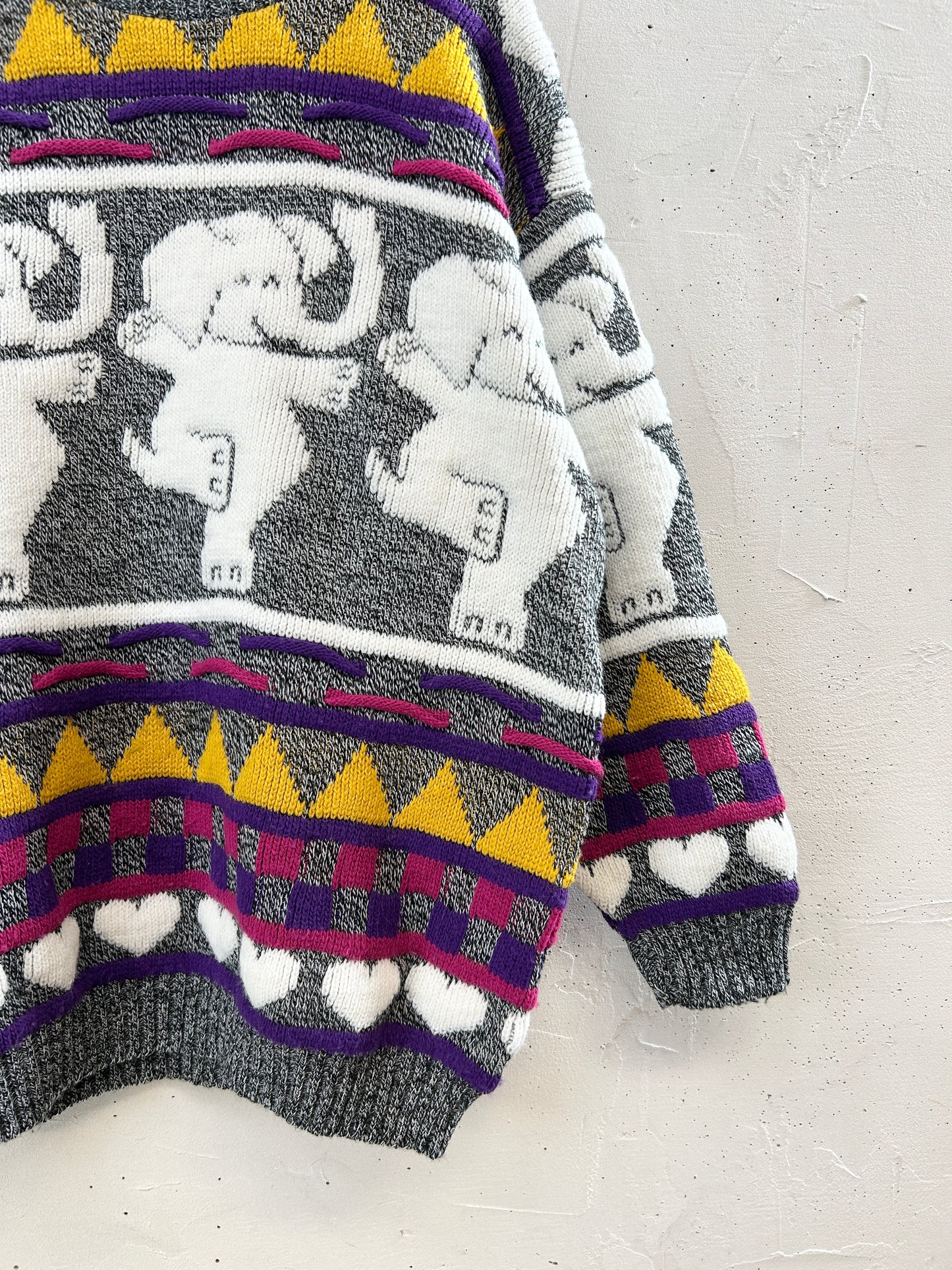 Vintage Knit Sweater 〜ROSE〜 [J30376]