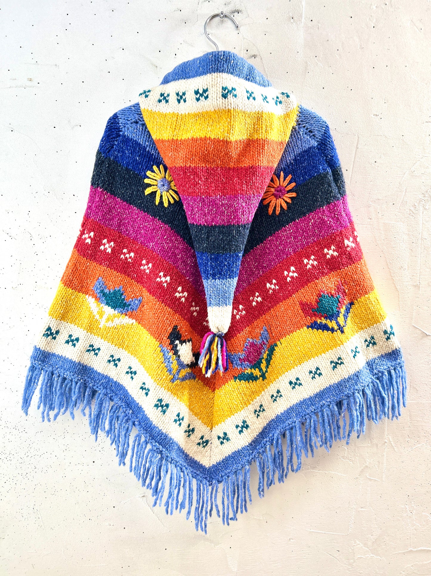 Vintage Knit Poncho [K30734]