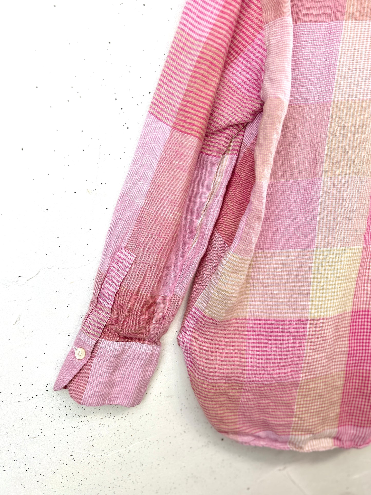 Vintage Linen shirt MADE IN EUROPE [L31155]