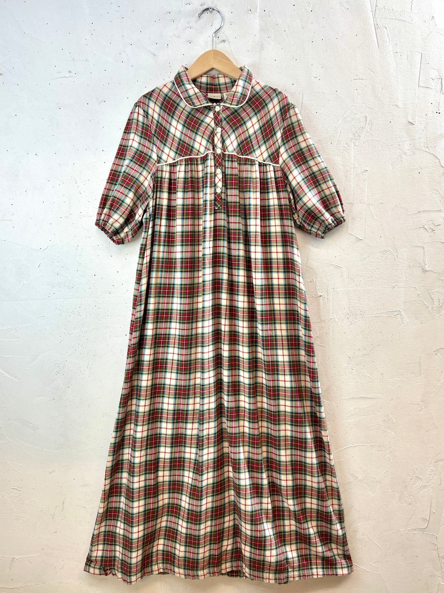 Vintage Plaid Dress 〜L.L.Bean〜 [J30437]