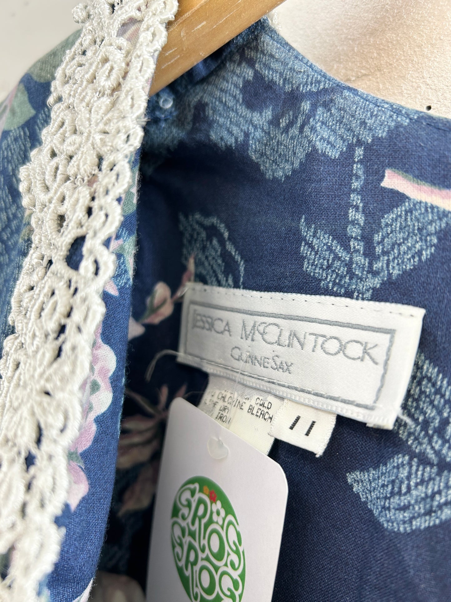 '80s Vintage Dress 〜JESSICA McCLINTOCK〜 [H30845]