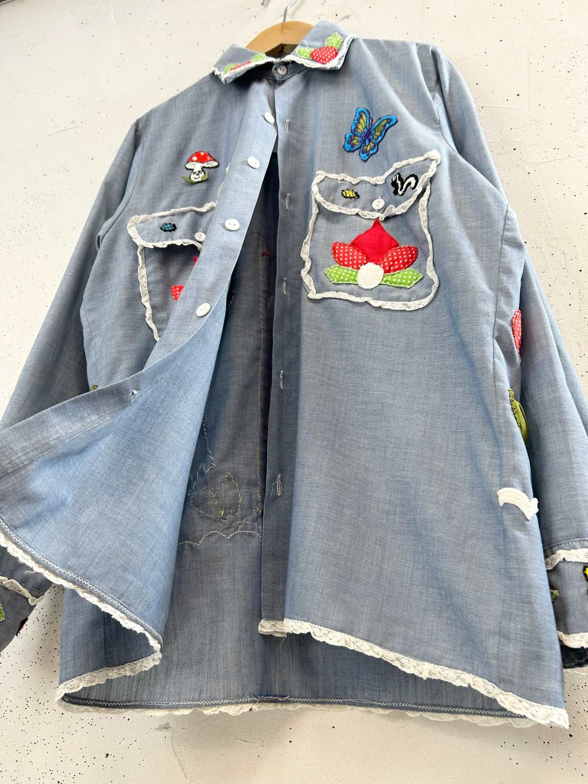 '70s Vintage Chambray Shirt [I33917]