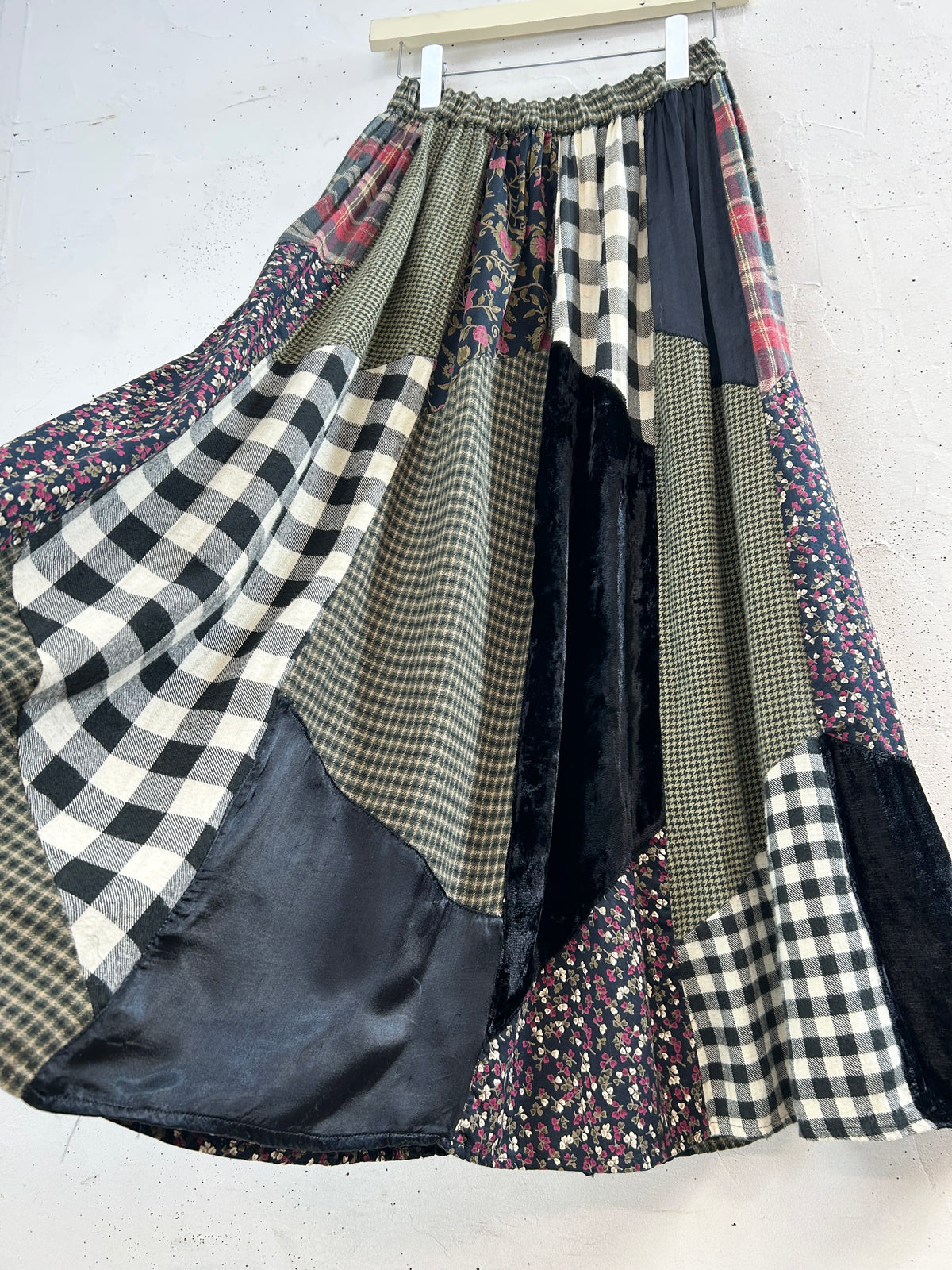 Vintage Crazy Patch Skirt [I34019]