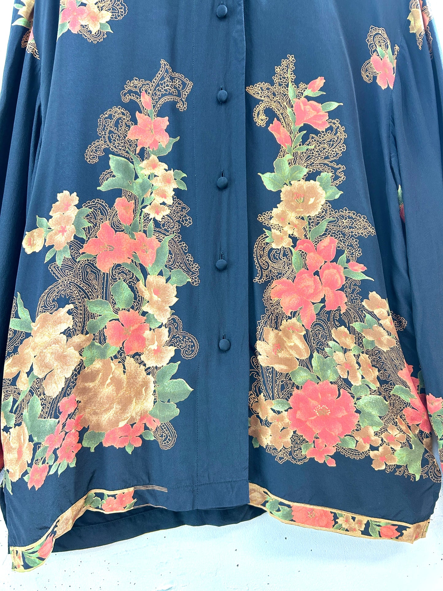 Vintage Silk Shirt ［J30512]